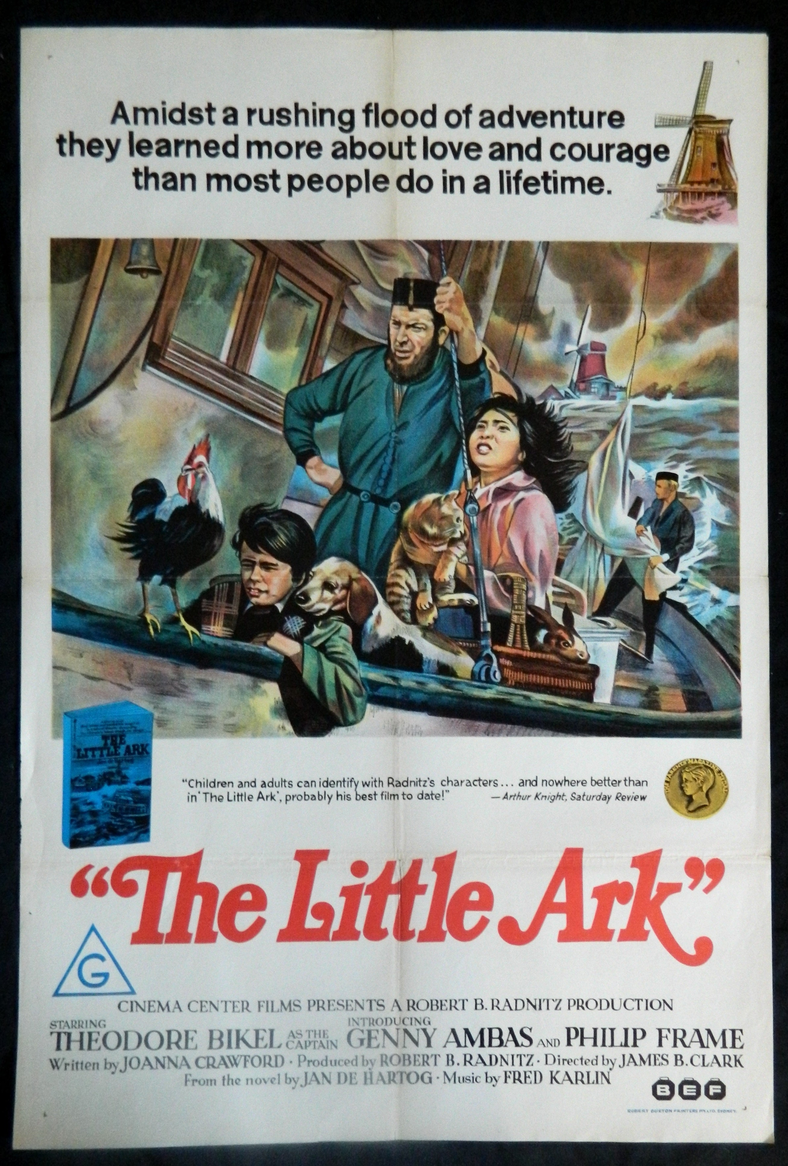 THE LITTLE ARK  (1972)— Original Australian one sheet movie poster.