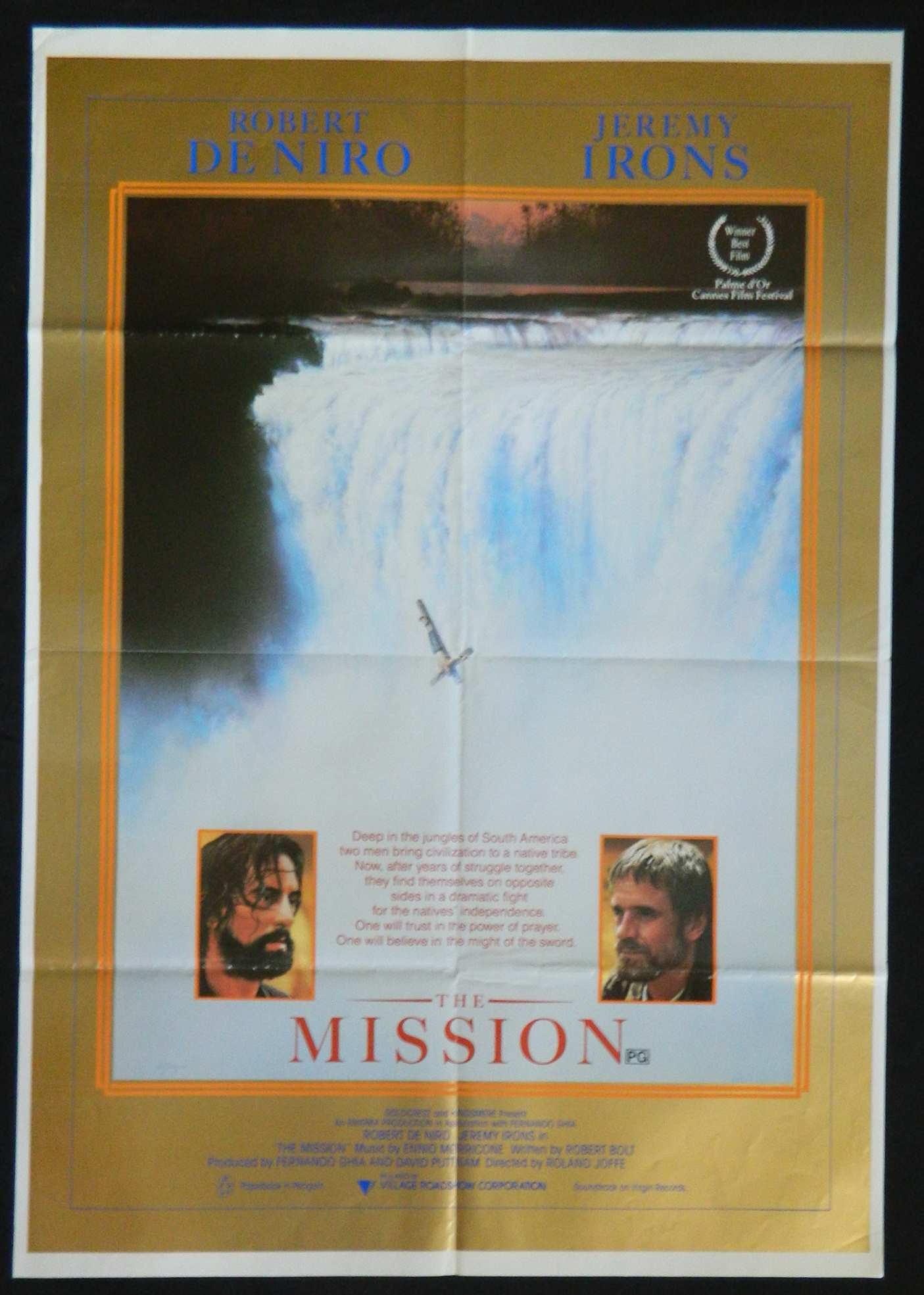 THE MISSION (1986) — Original Australian one sheet movie poster