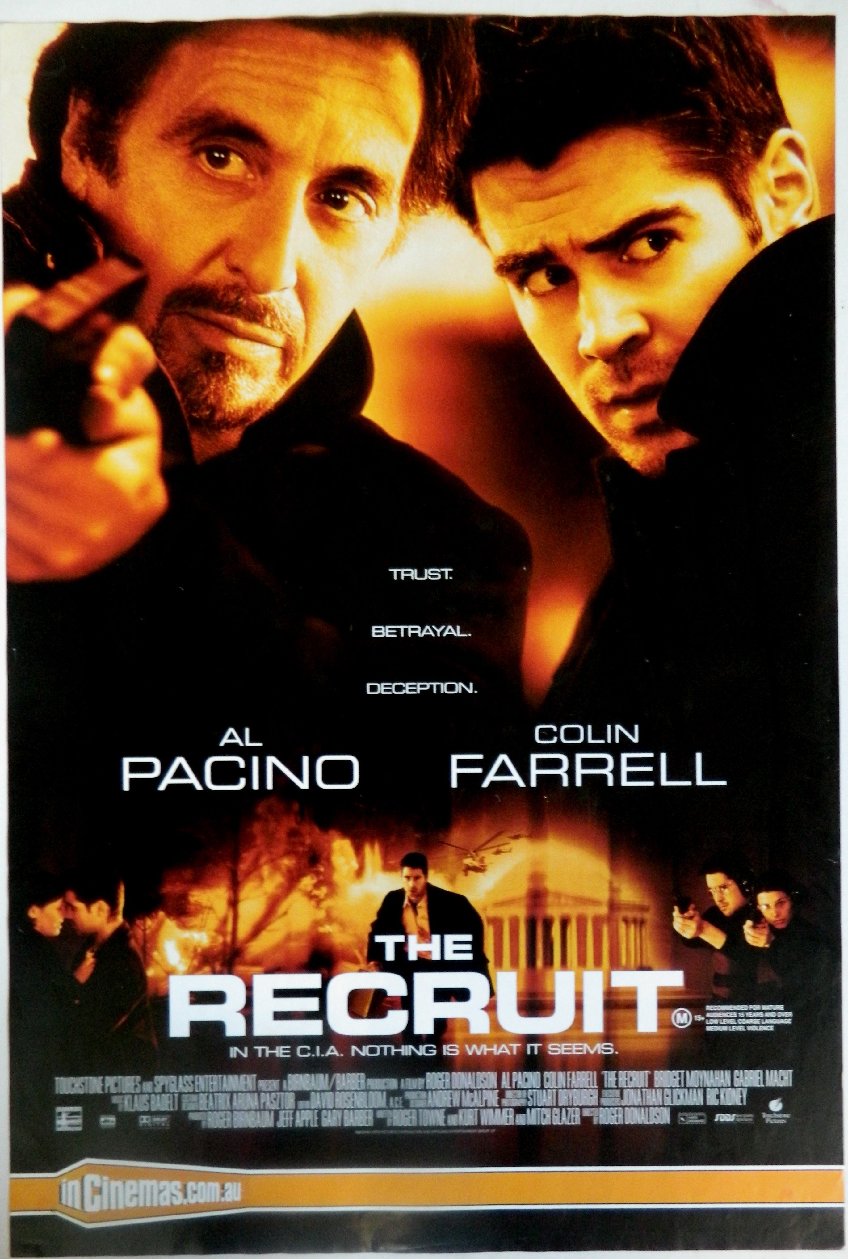THE RECRUIT  (2003)— Original Australian one sheet movie poster.