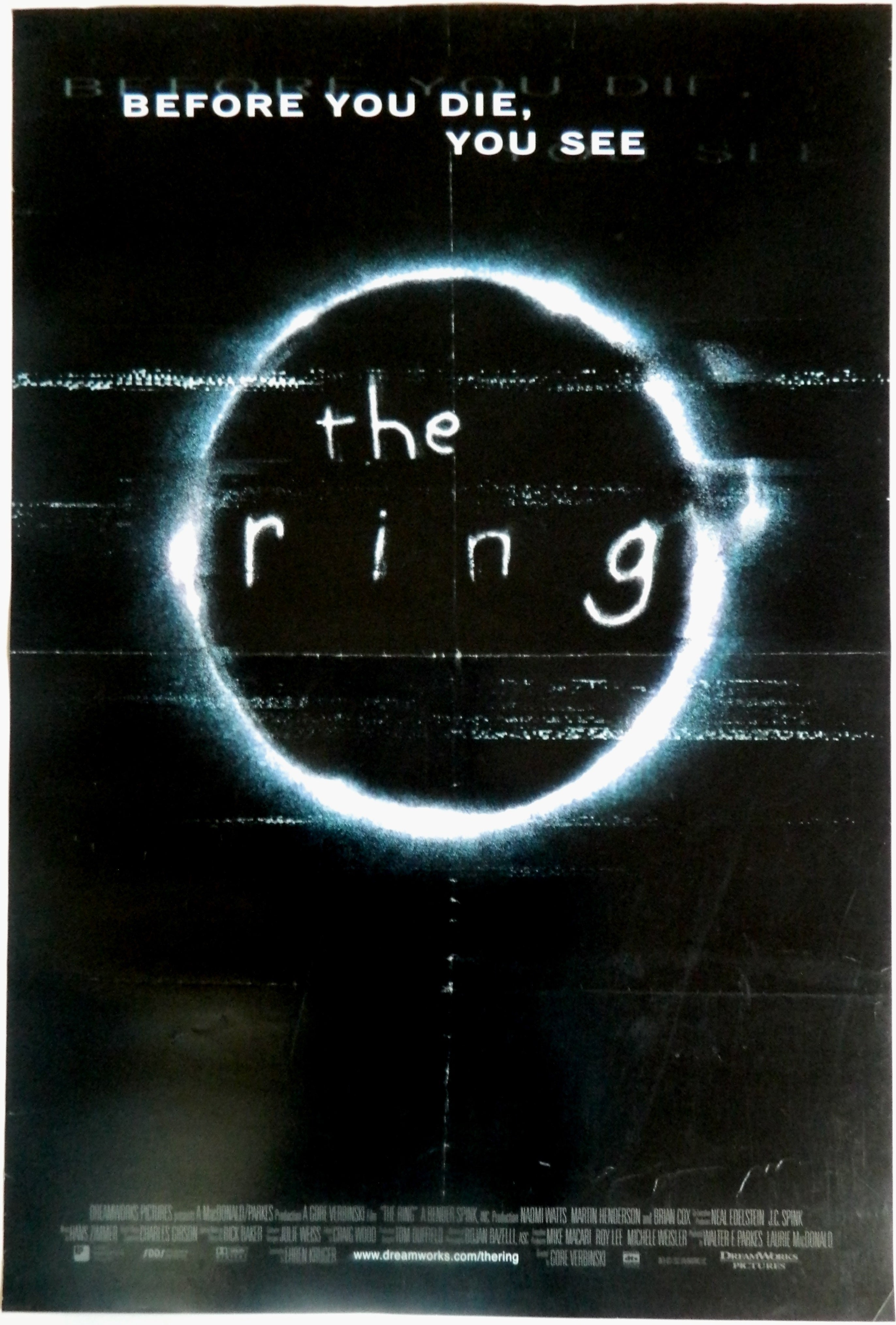 THE RING  (2002)— Original Australian one sheet movie poster.