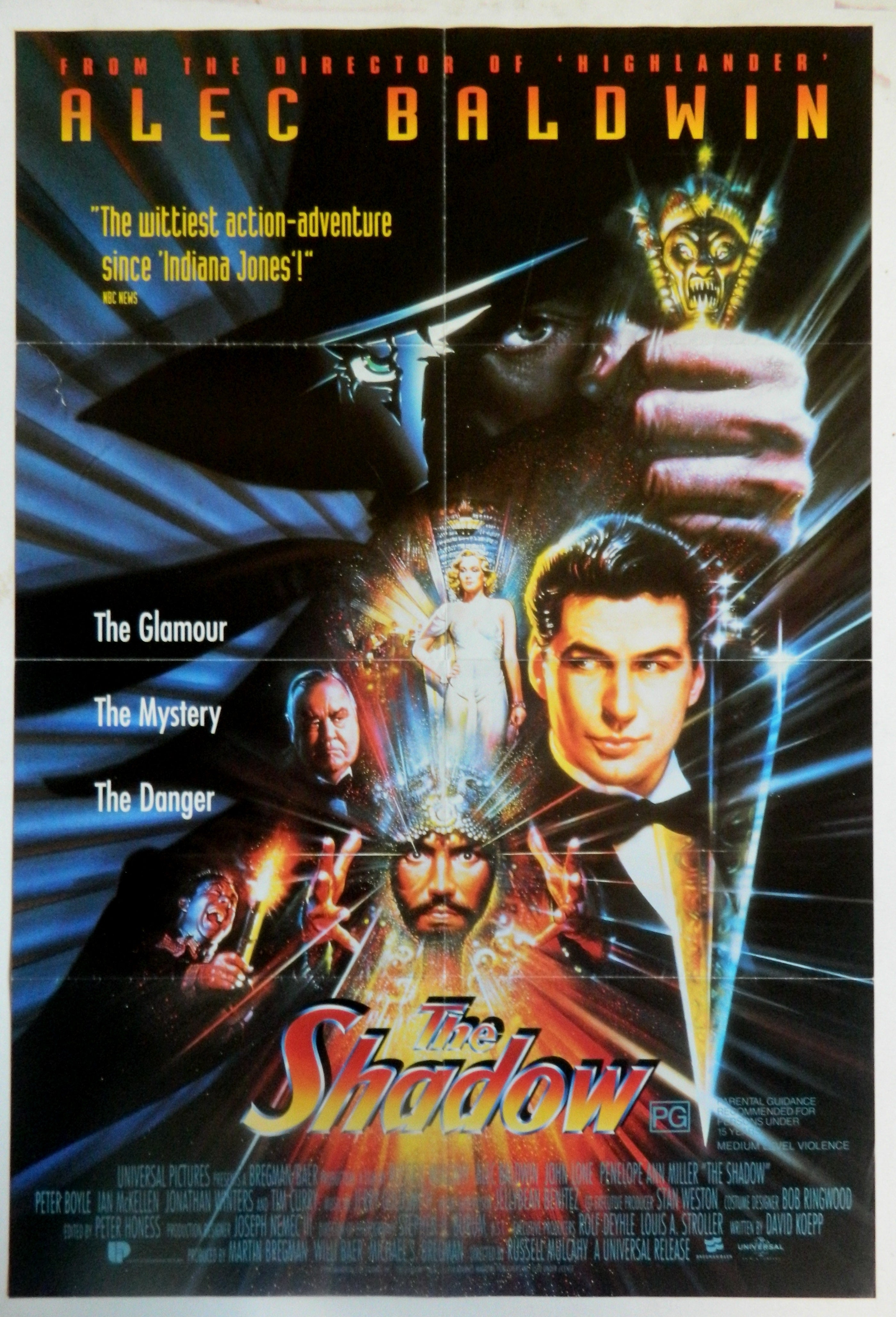 THE SHADOW (1994)— Original Australian one sheet movie poster.