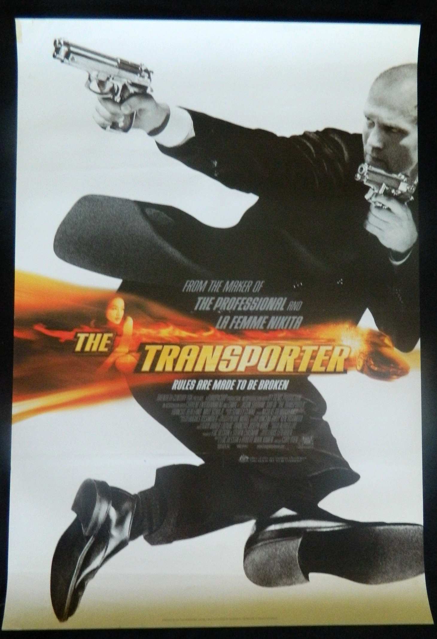 THE TRANSPORTER (2002)— Original Australian one sheet movie poster.