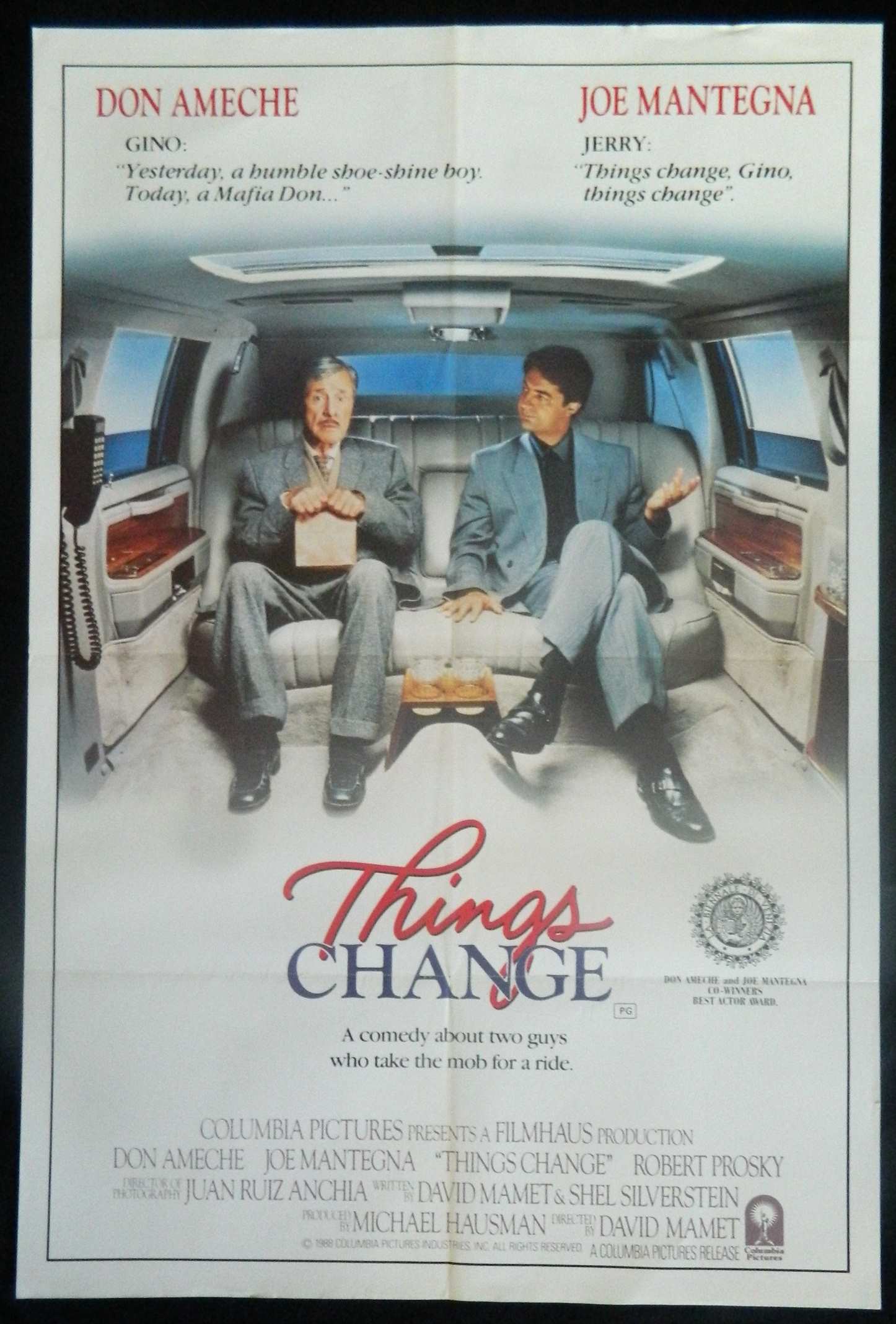 THINGS CHANGE (1988)— Original Australian one sheet movie poster