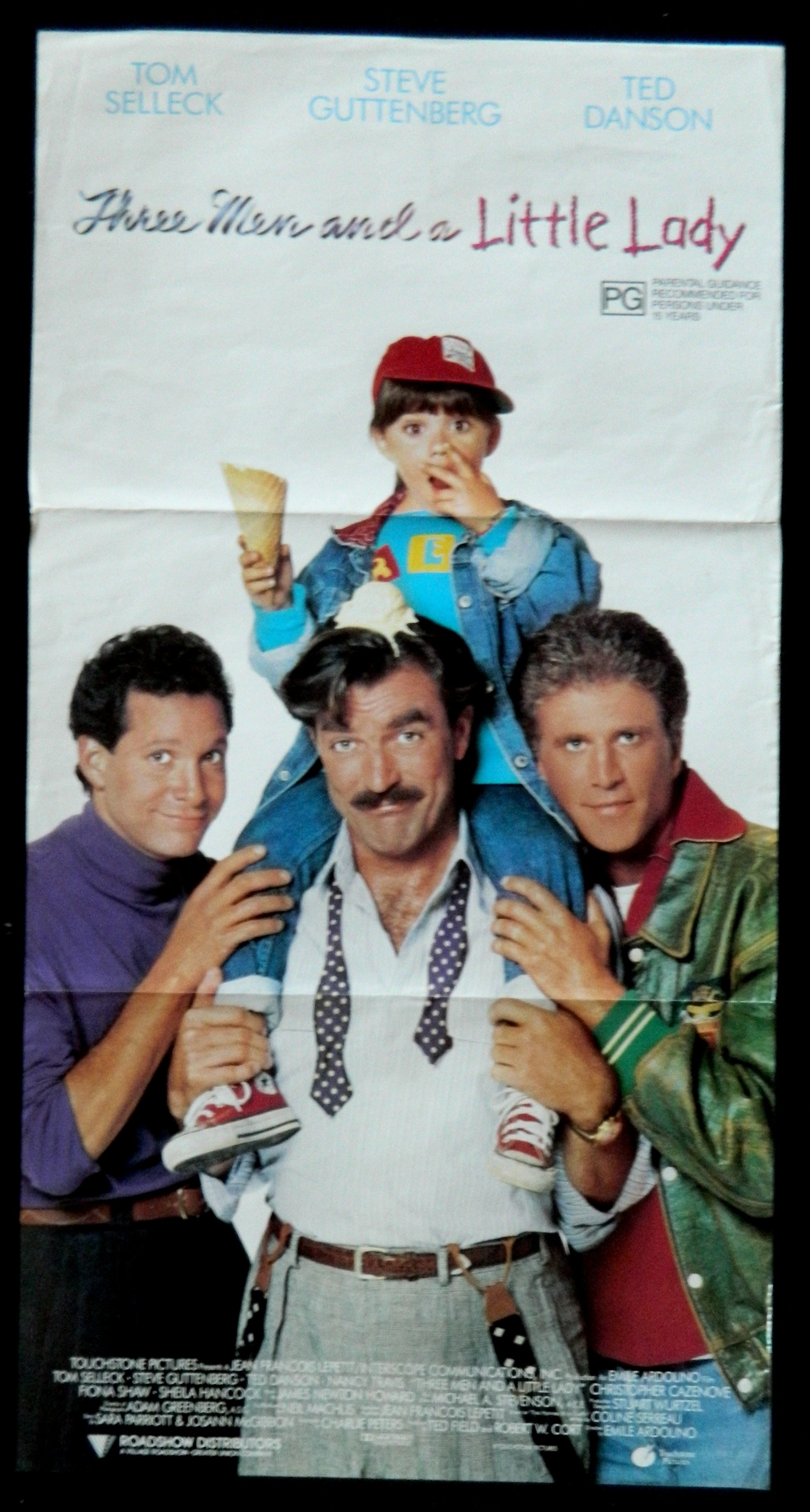 THREE MEN AND A LITTLE LADY (1990) — Original Australian daybill movie poster