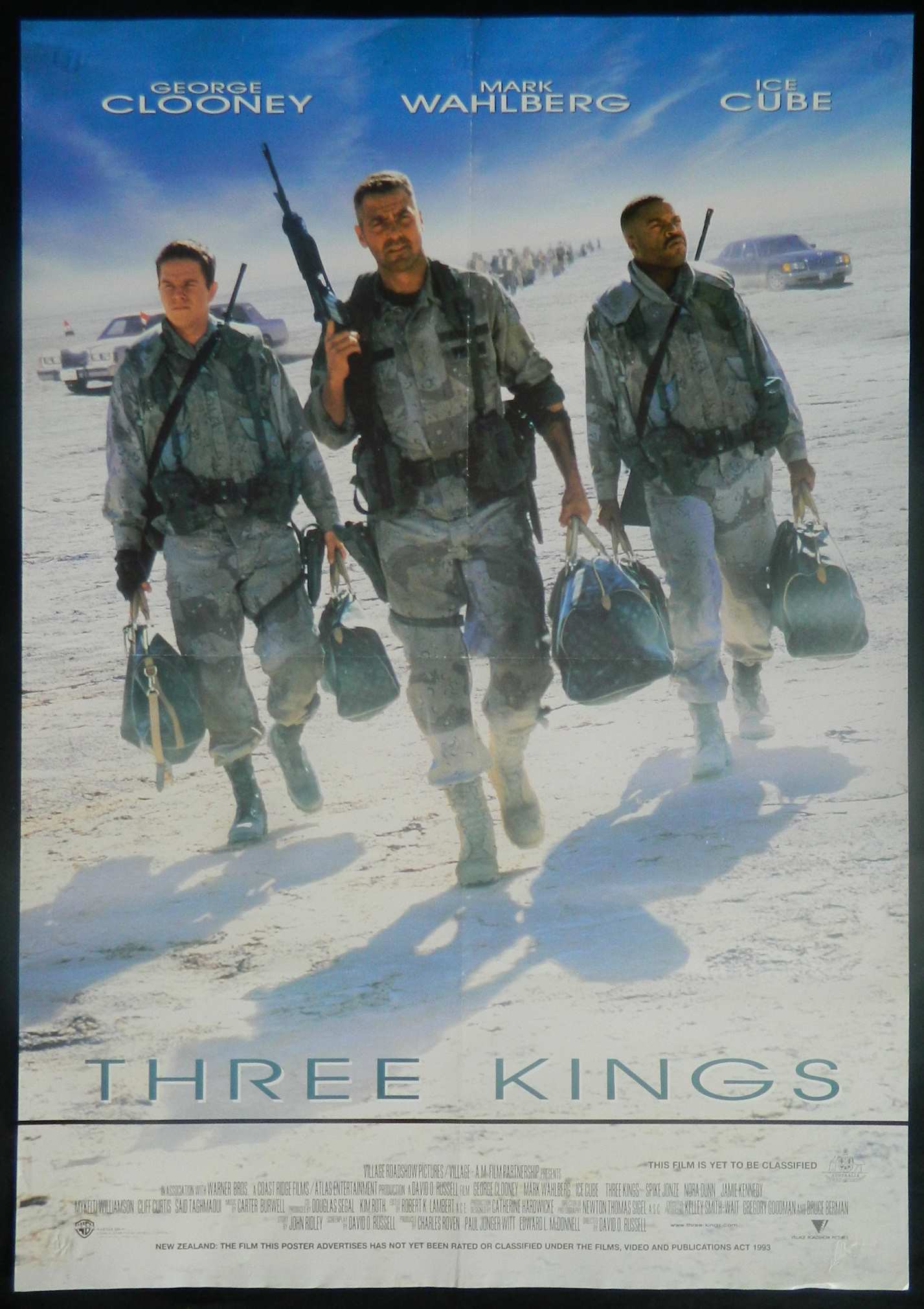 THREE KINGS (1999)— Original Australian one sheet movie poster