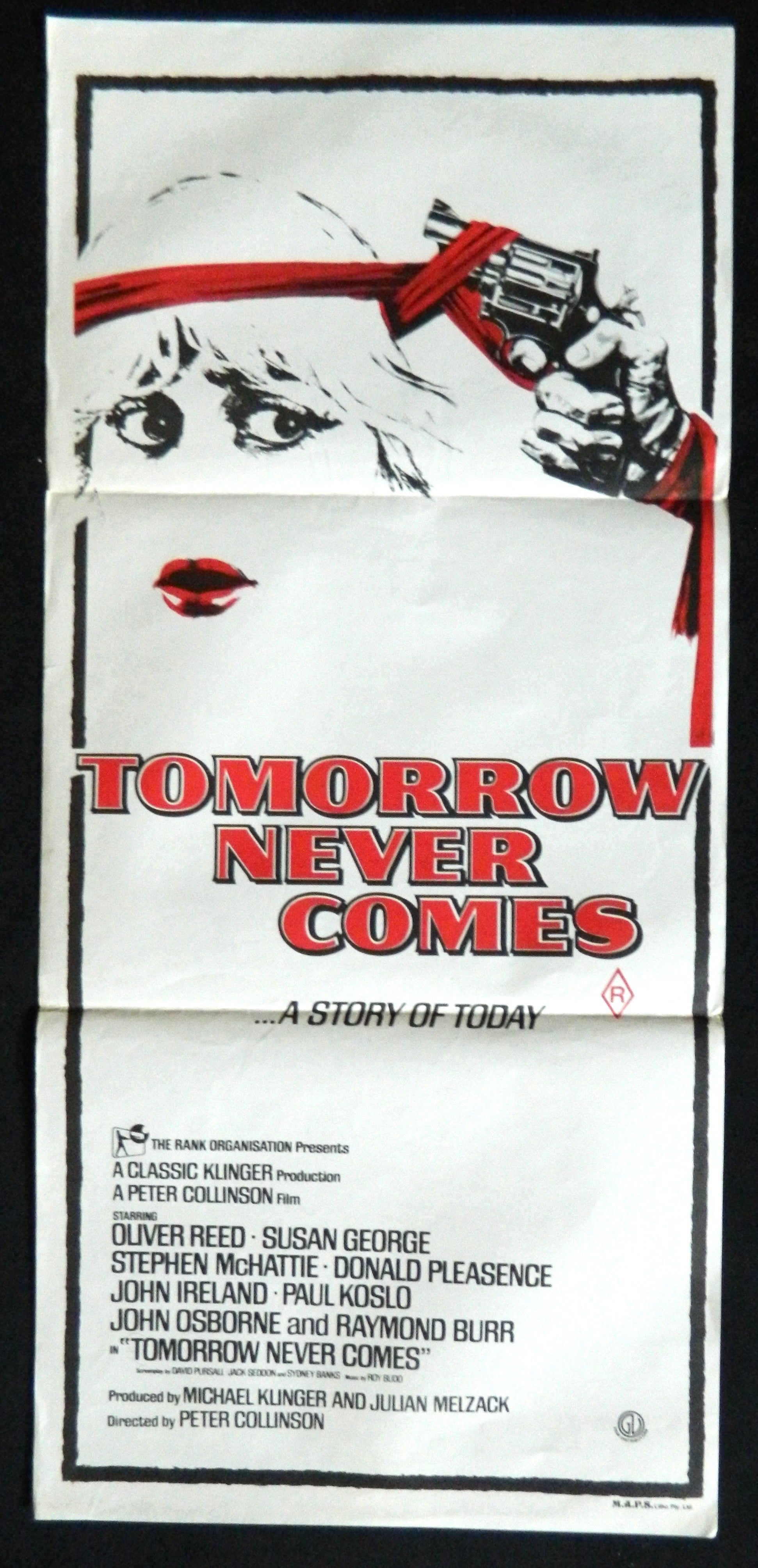 TOMORROW NEVER COMES  (1978) — Original Australian daybill movie poster