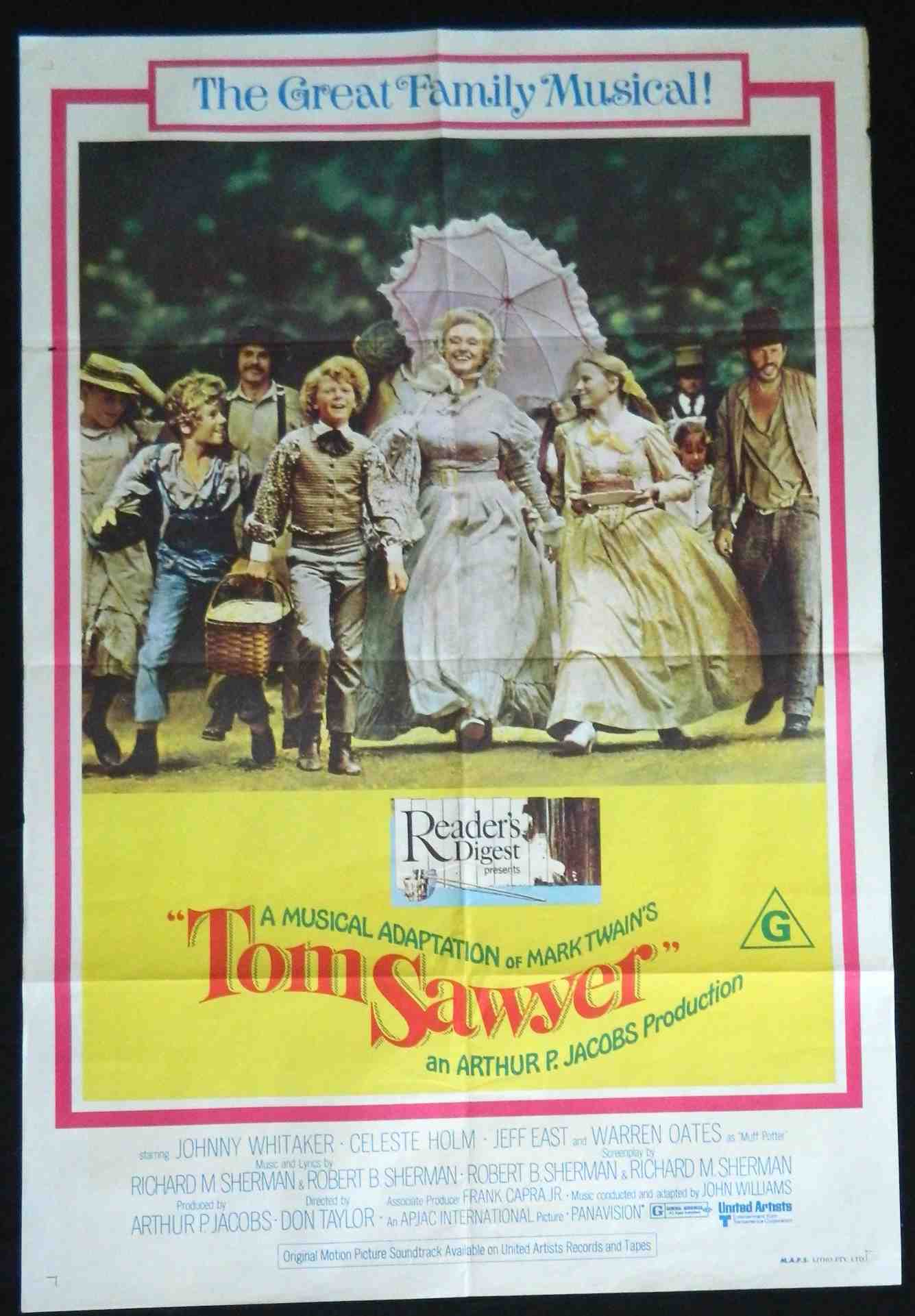 TOM SAWYER (1973)— Original Australian one sheet movie poster