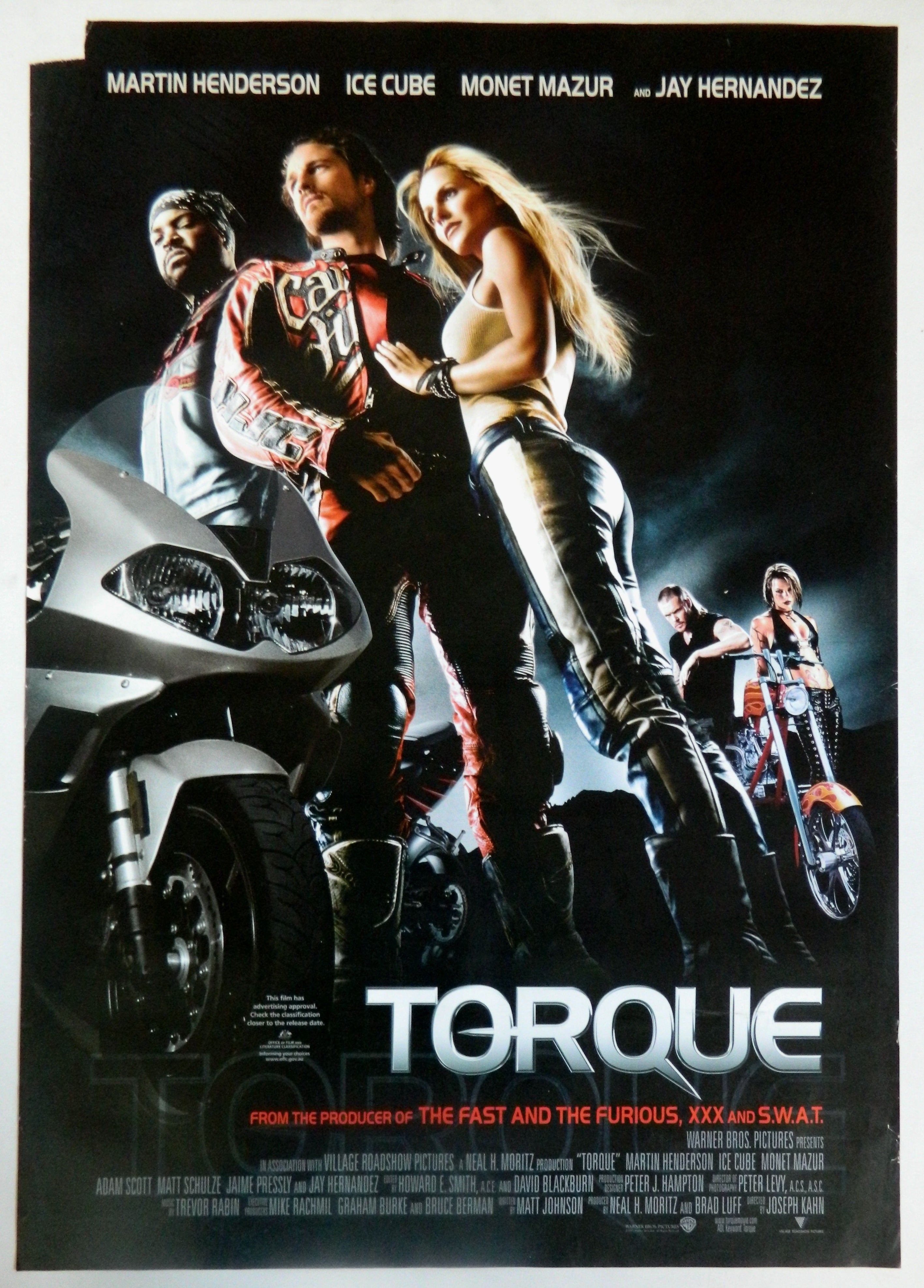 TORQUE (2004)— Original Australian one sheet movie poster