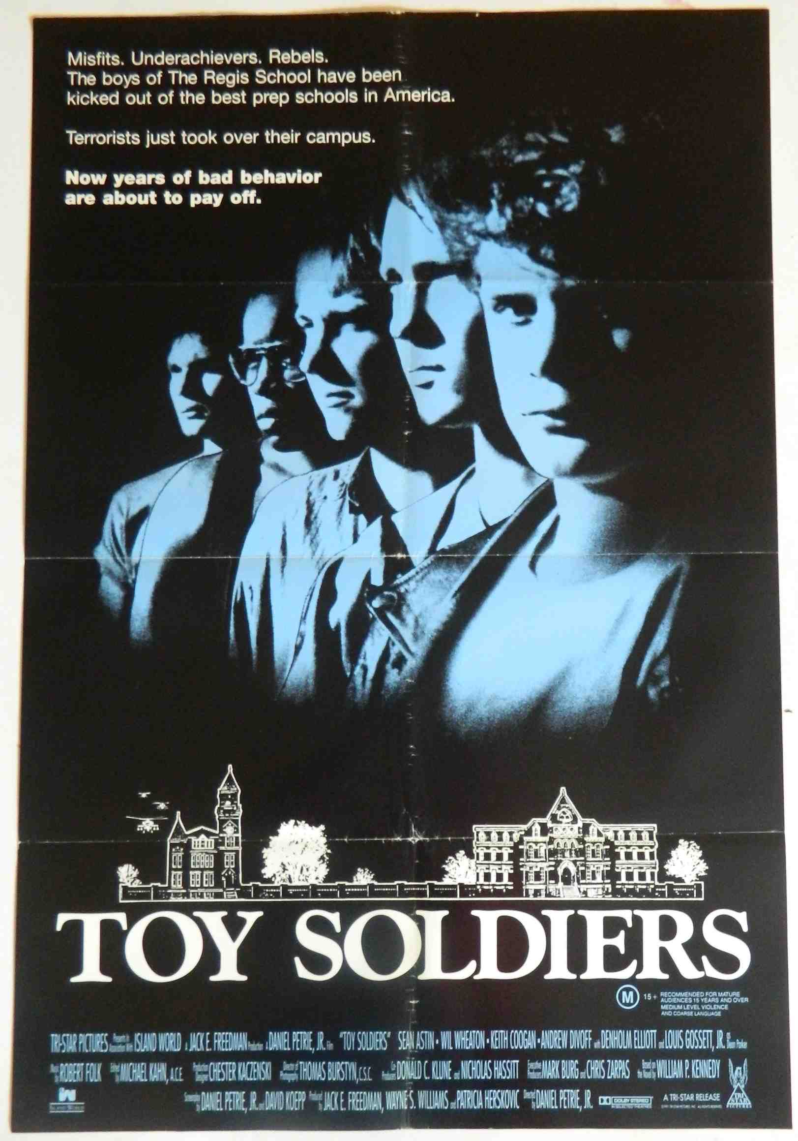 TOY SOLDIERS (1991) — Original Australian one sheet movie poster