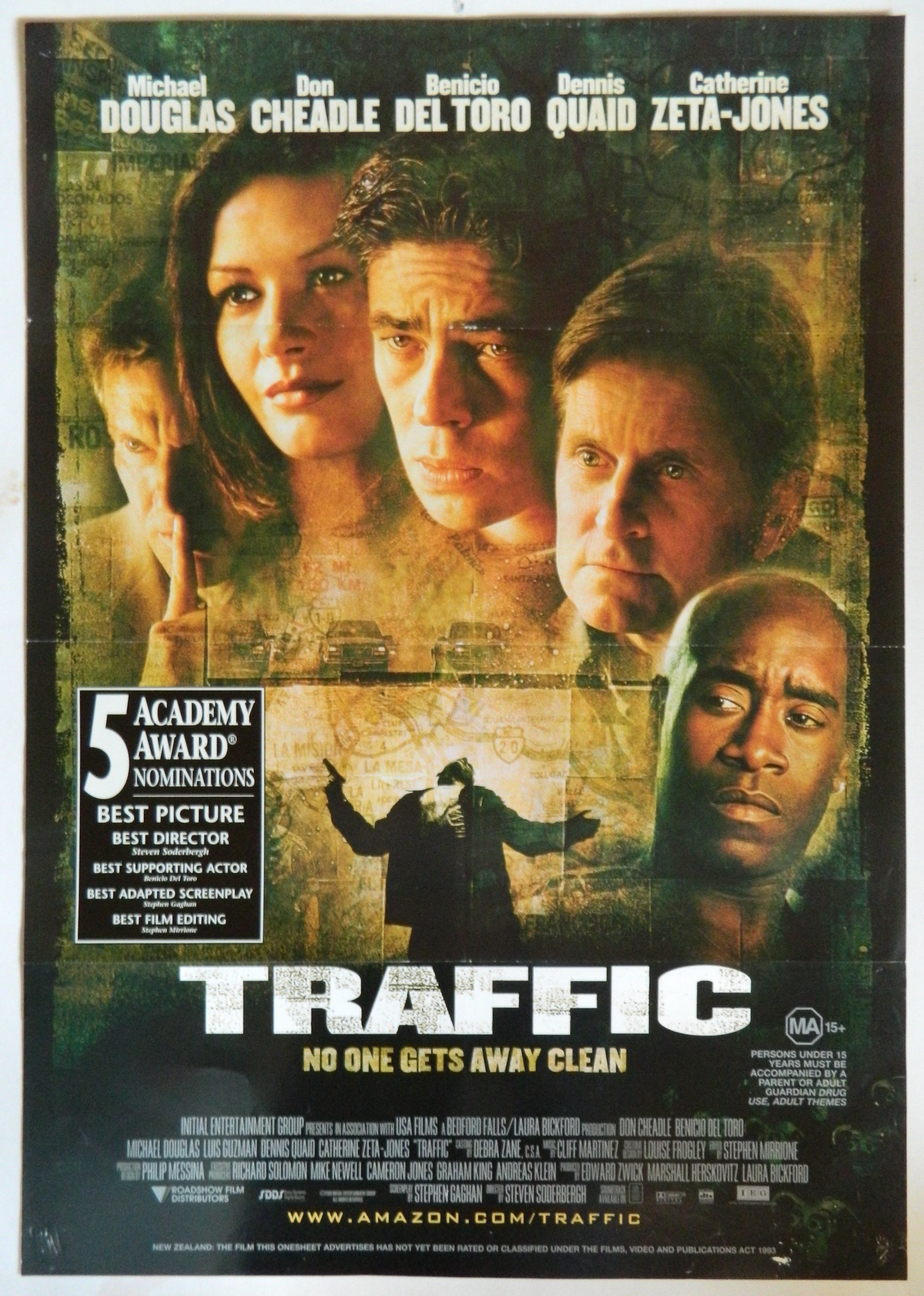 TRAFFIC (2001)— Original Australian one sheet movie poster