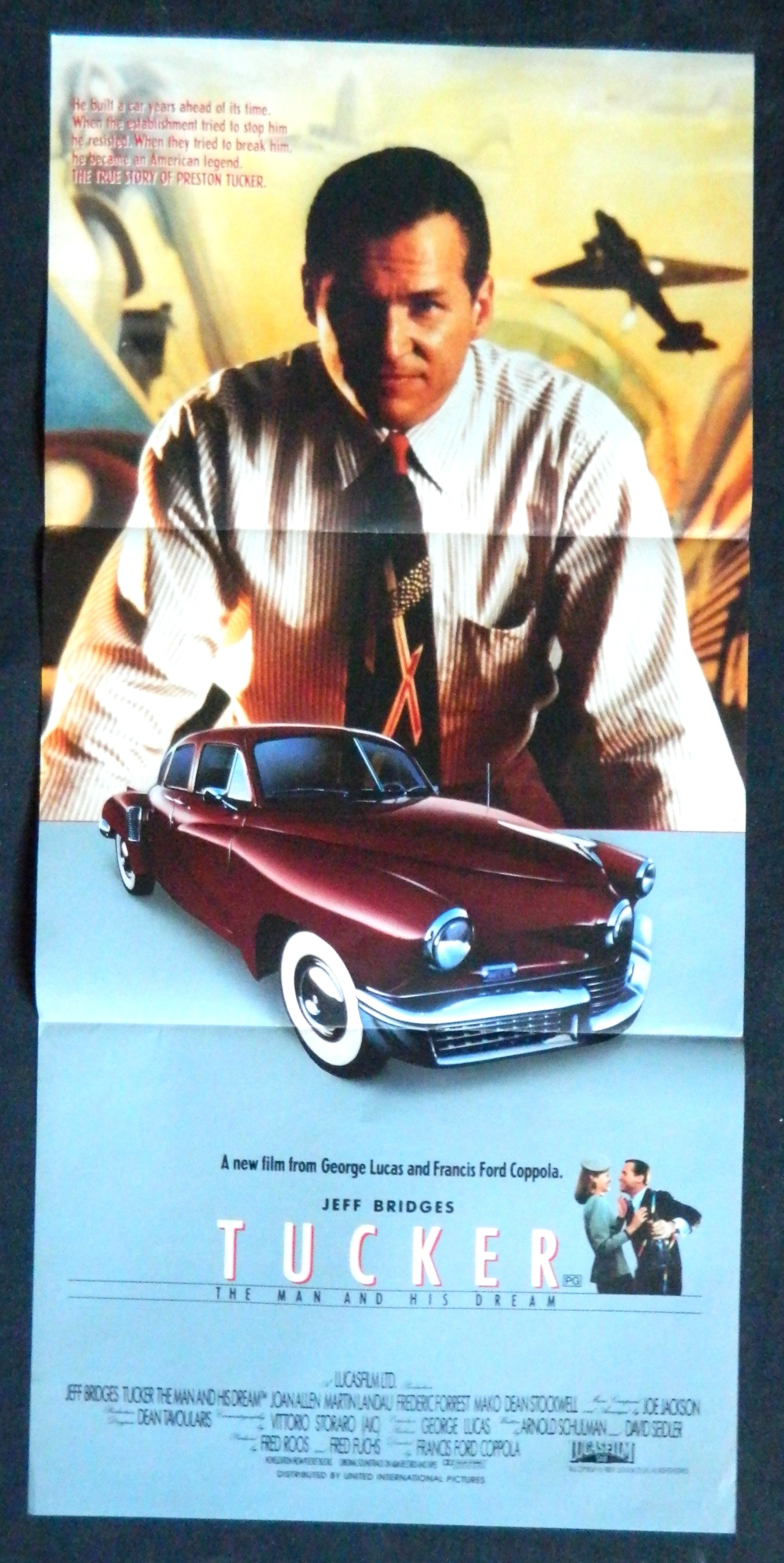 TUCKER (1988) — Original Australian daybill movie poster