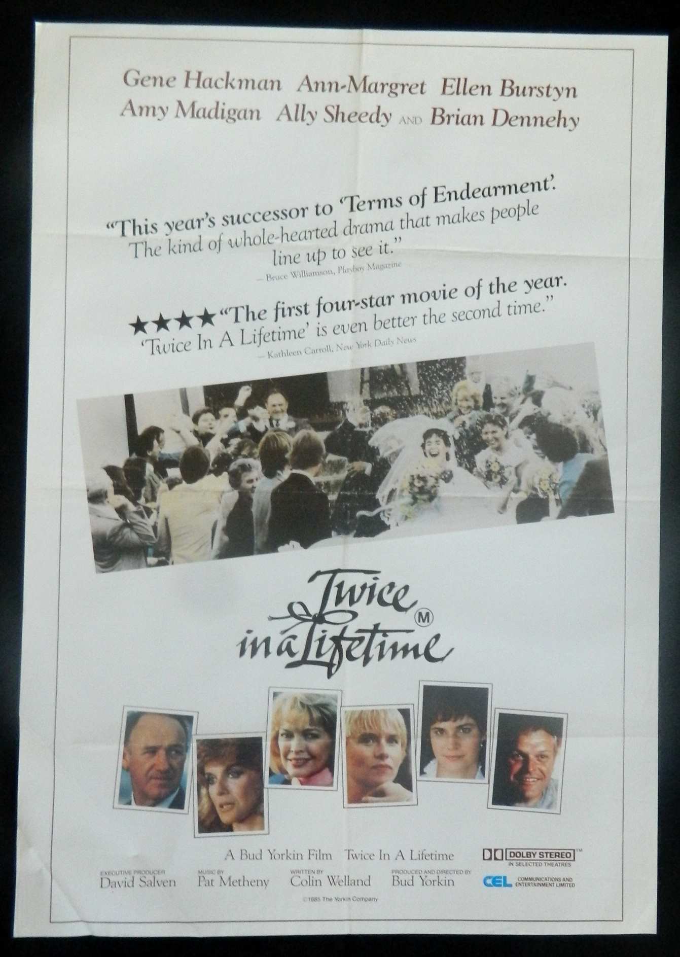 TWICE IN A LIFETIME  (1985)— Original Australian one sheet movie poster