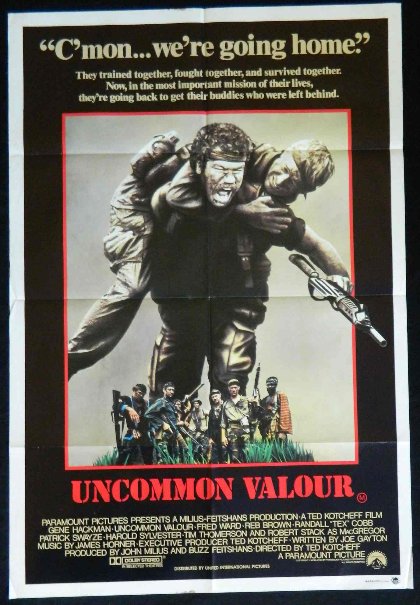 UNCOMMON VALOUR  (1983)— Original Australian one sheet movie poster