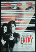 UNLAWFUL ENTRY (1992)— Original Australian one sheet movie poster