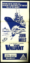 THE VALIANT (1962) — Original Australian daybill movie poster