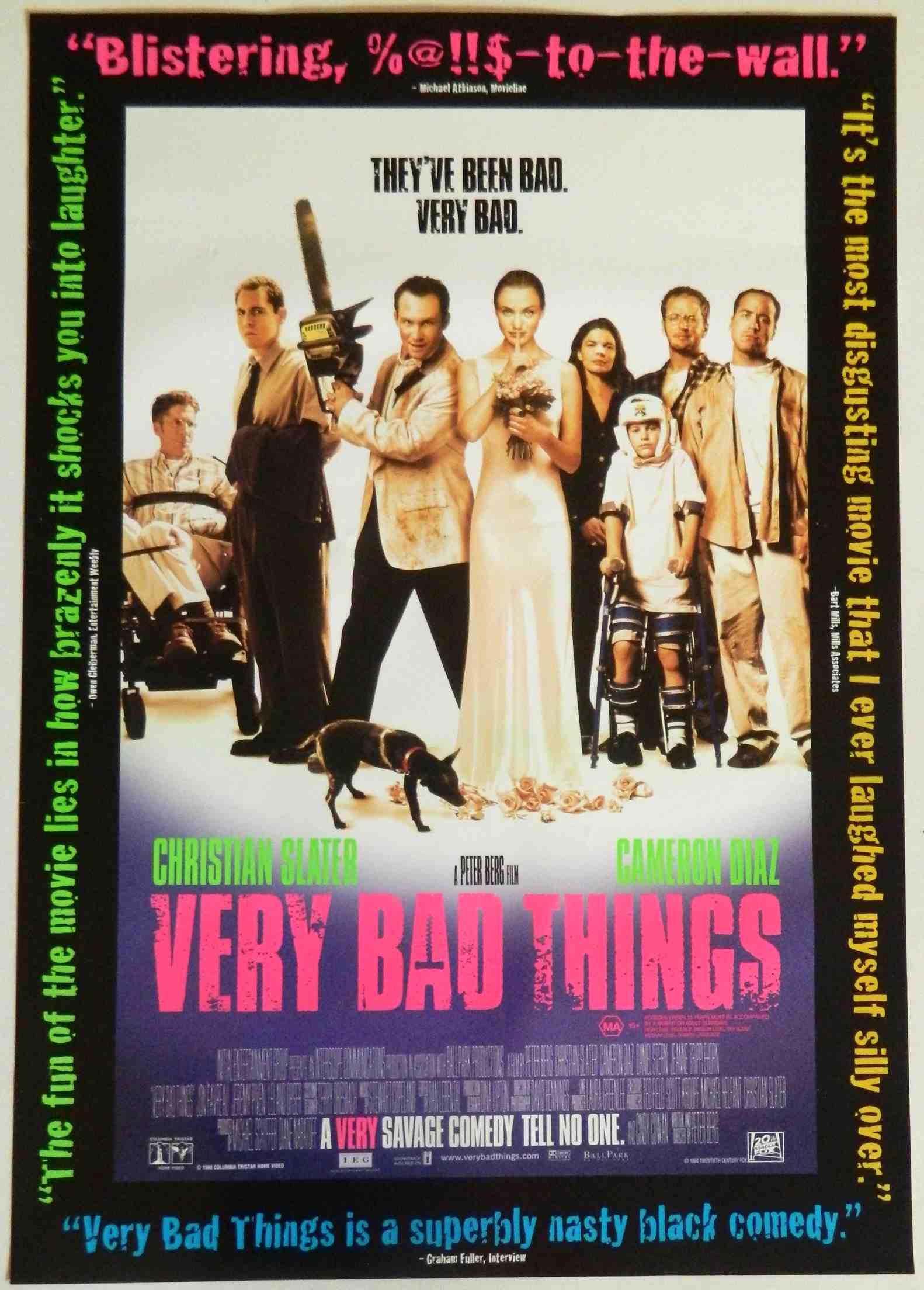 VERY BAD THINGS  (1998)— Original Australian one sheet movie poster