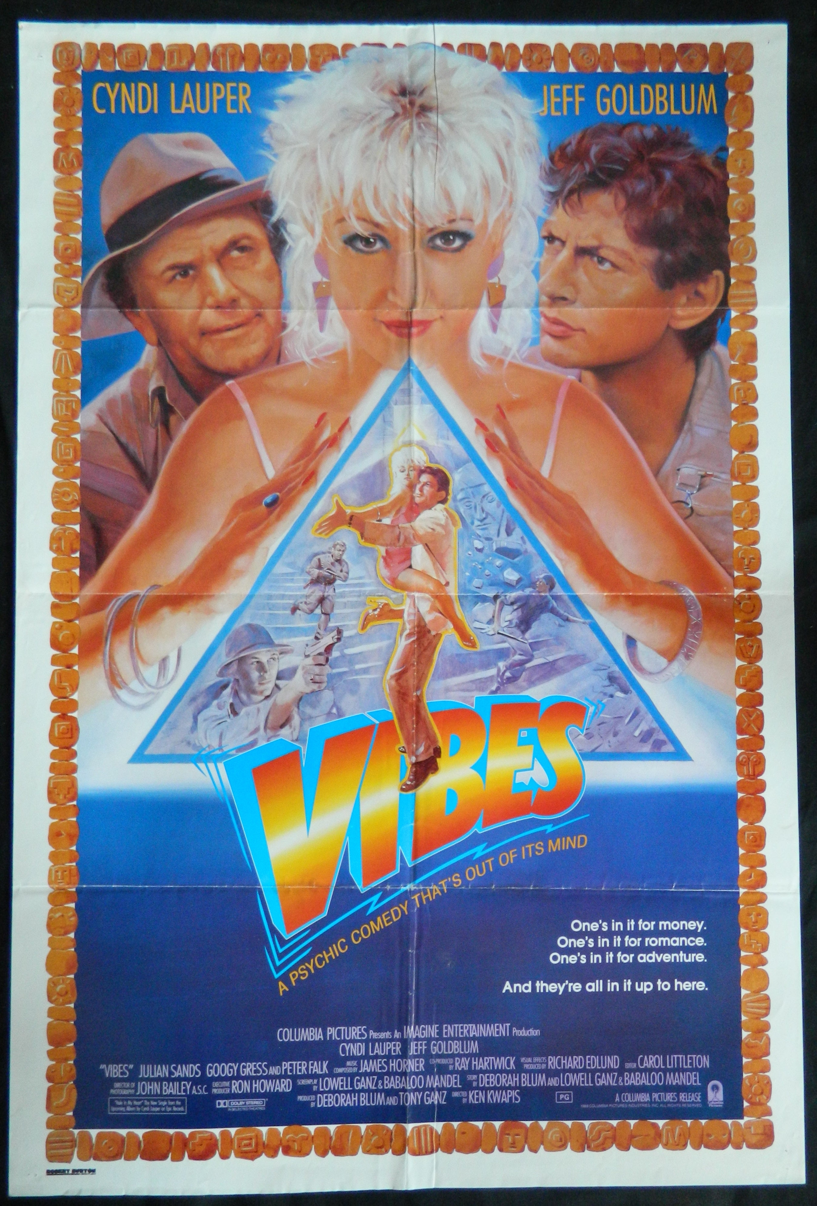 VIBES  (1988)— Original Australian one sheet movie poster