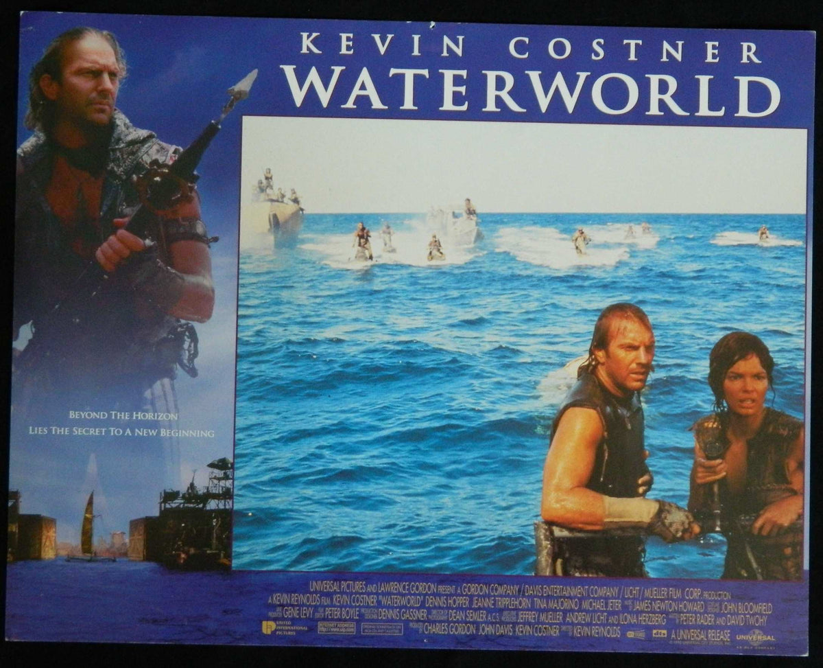 WATER WORLD (3) (1995) — Original Australian Lobby Card