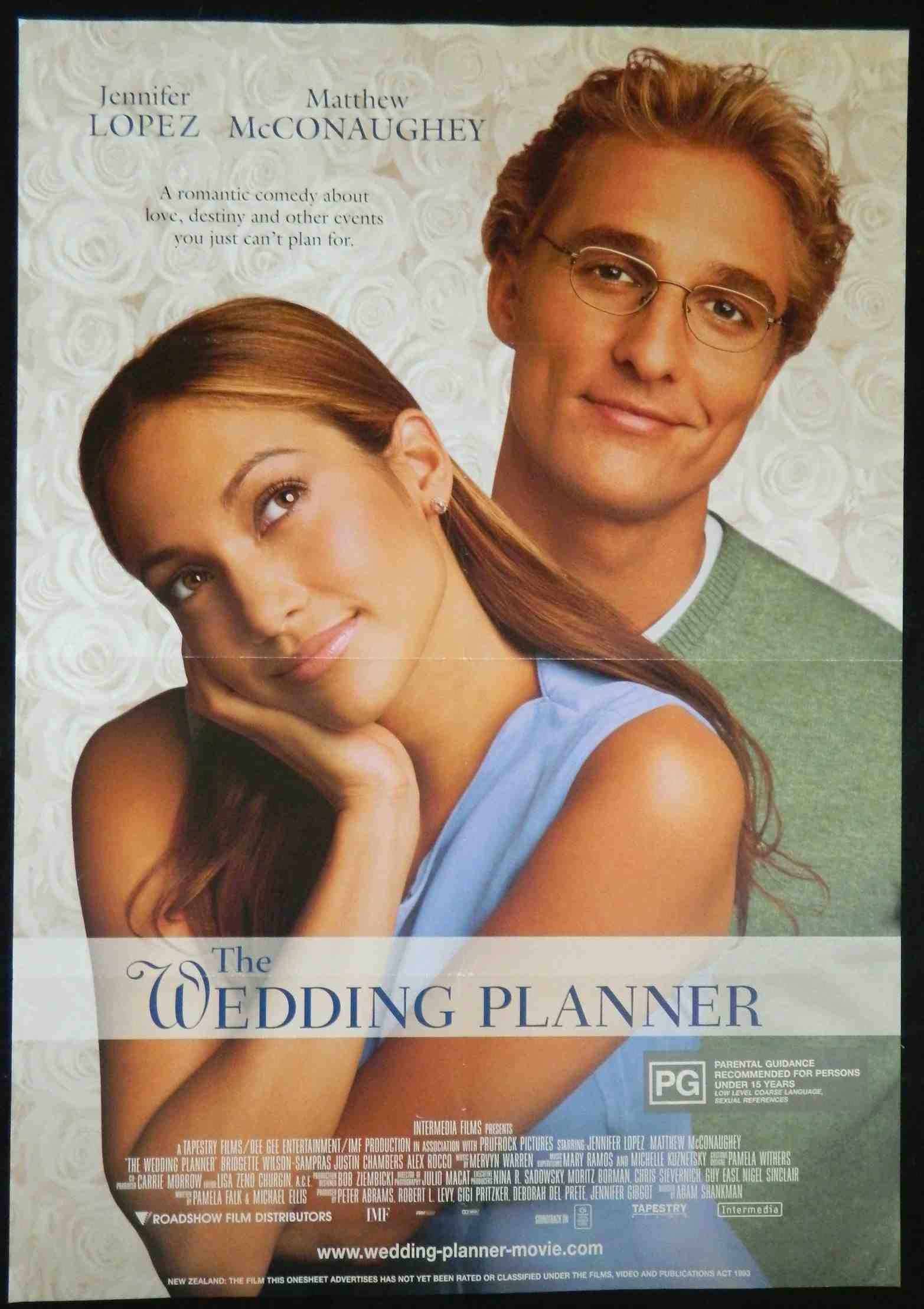 WEDDING PLANNER (2001)— Original Australian one sheet movie poster