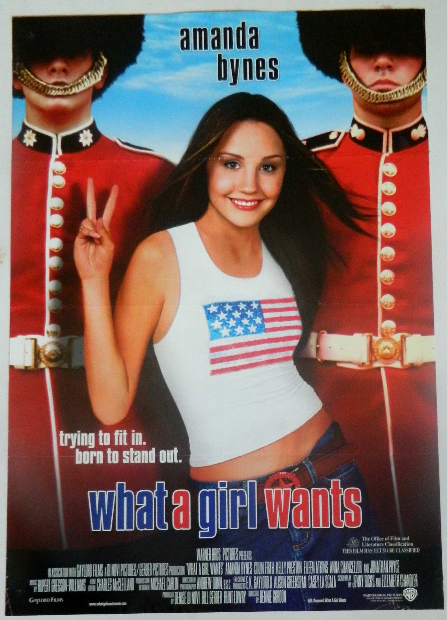WHAT A GIRL WANTS (2003)— Original Australian one sheet movie poster