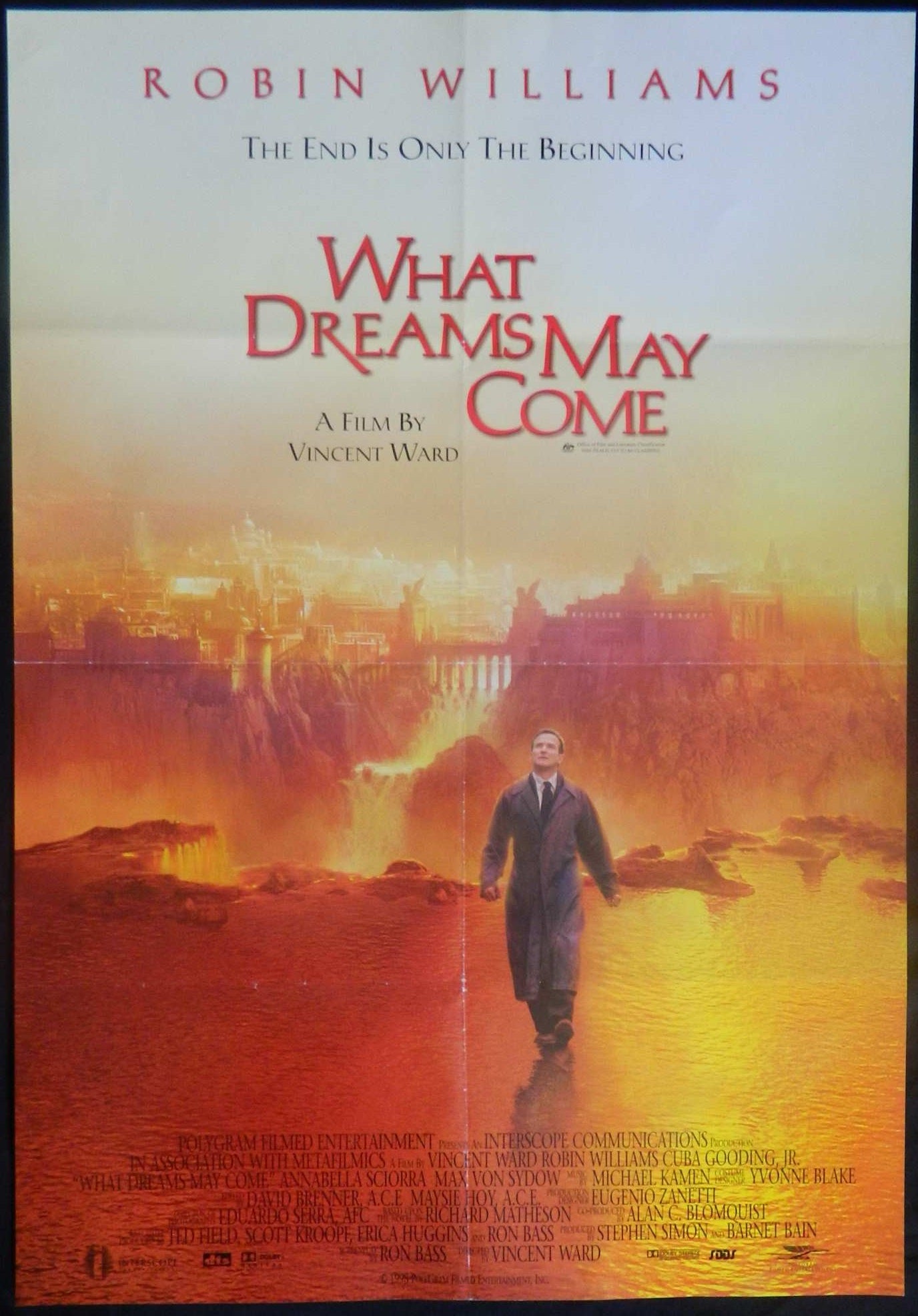 WHAT DREAMS MAY COME (1998)— Original Australian one sheet movie poster
