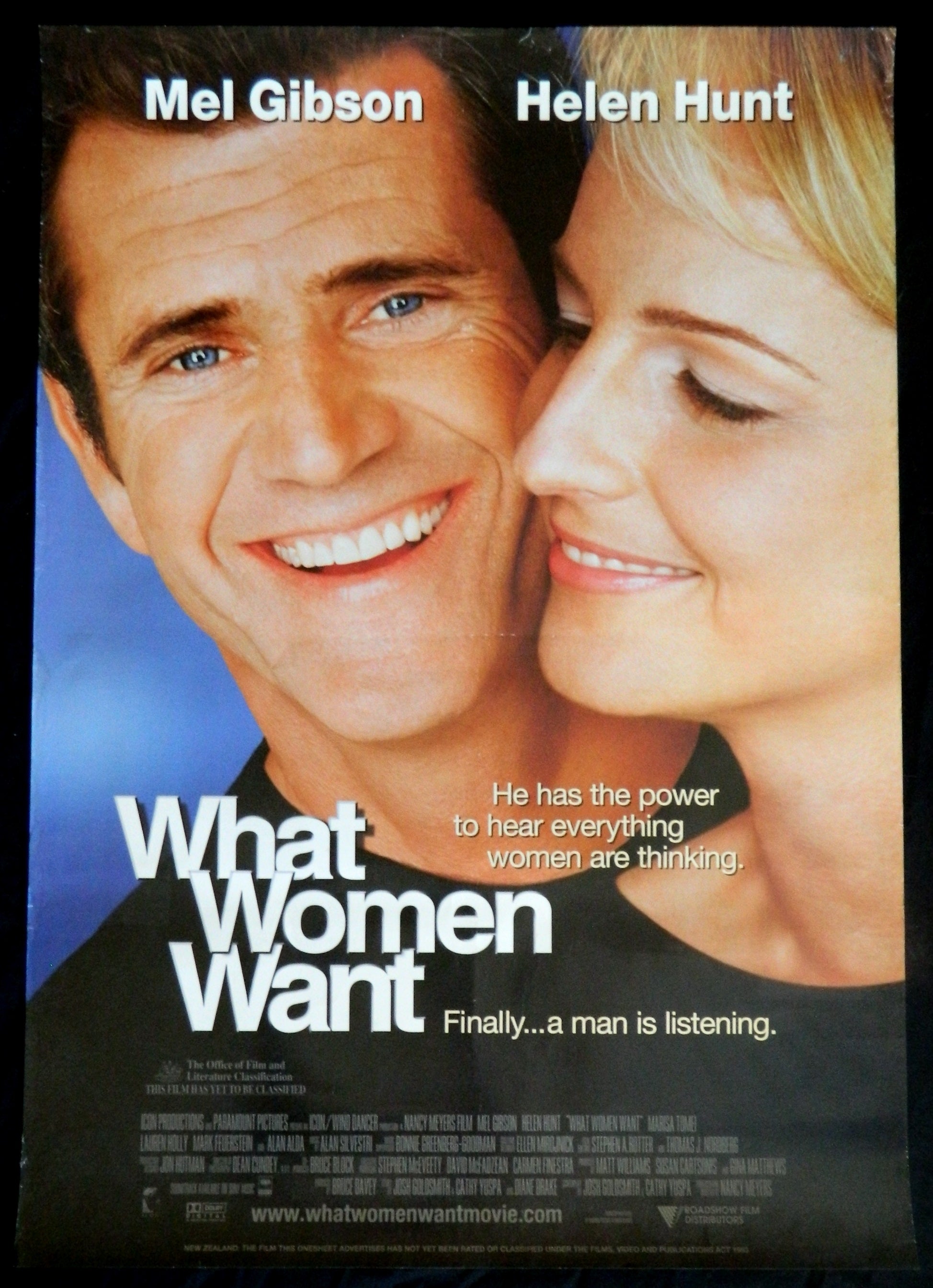 WHAT WOMEN WANT  (2000)— Original Australian one sheet movie poster