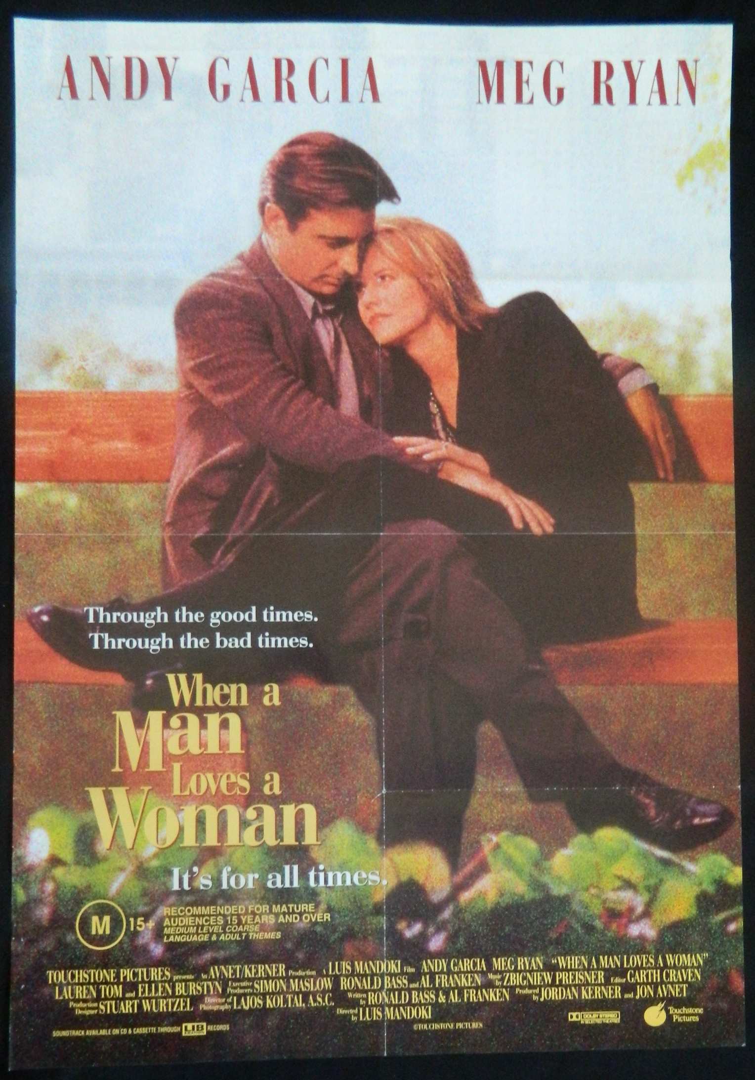 WHEN A MAN LOVES A WOMAN  (1994)— Original Australian one sheet movie poster