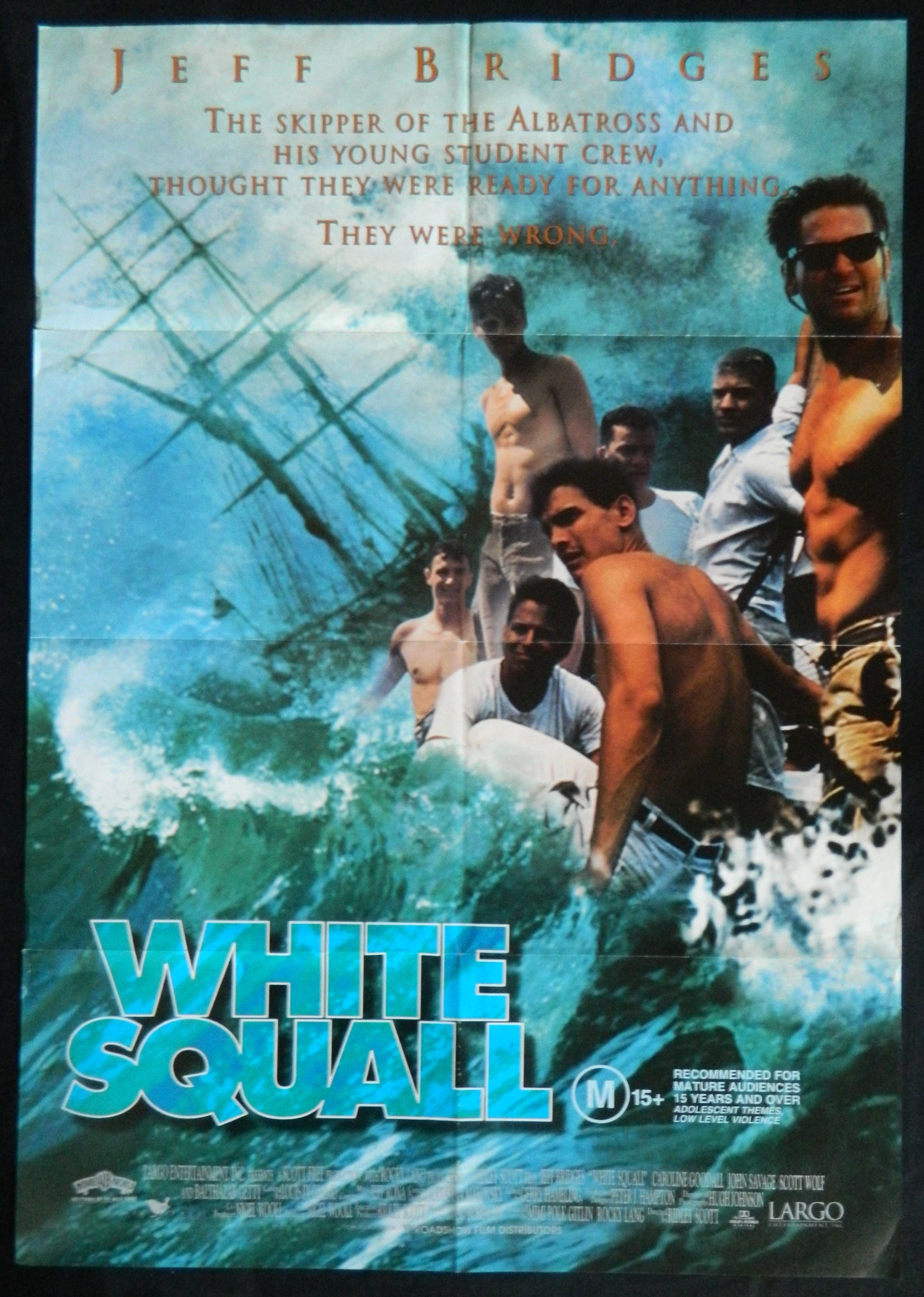 WHITE SQUALL (1996)— Original Australian one sheet movie poster