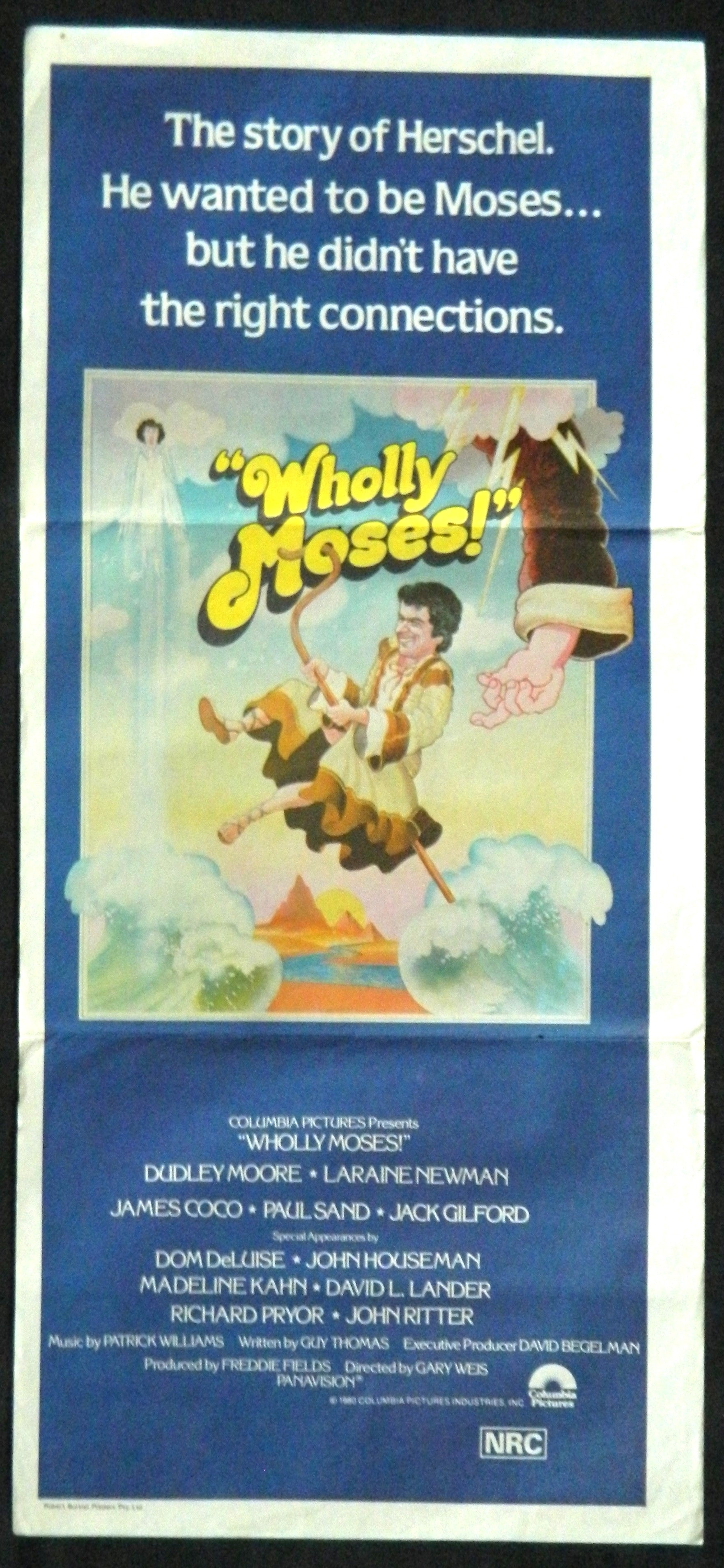 WHOLLY MOSES (1980) — Original Australian daybill movie poster