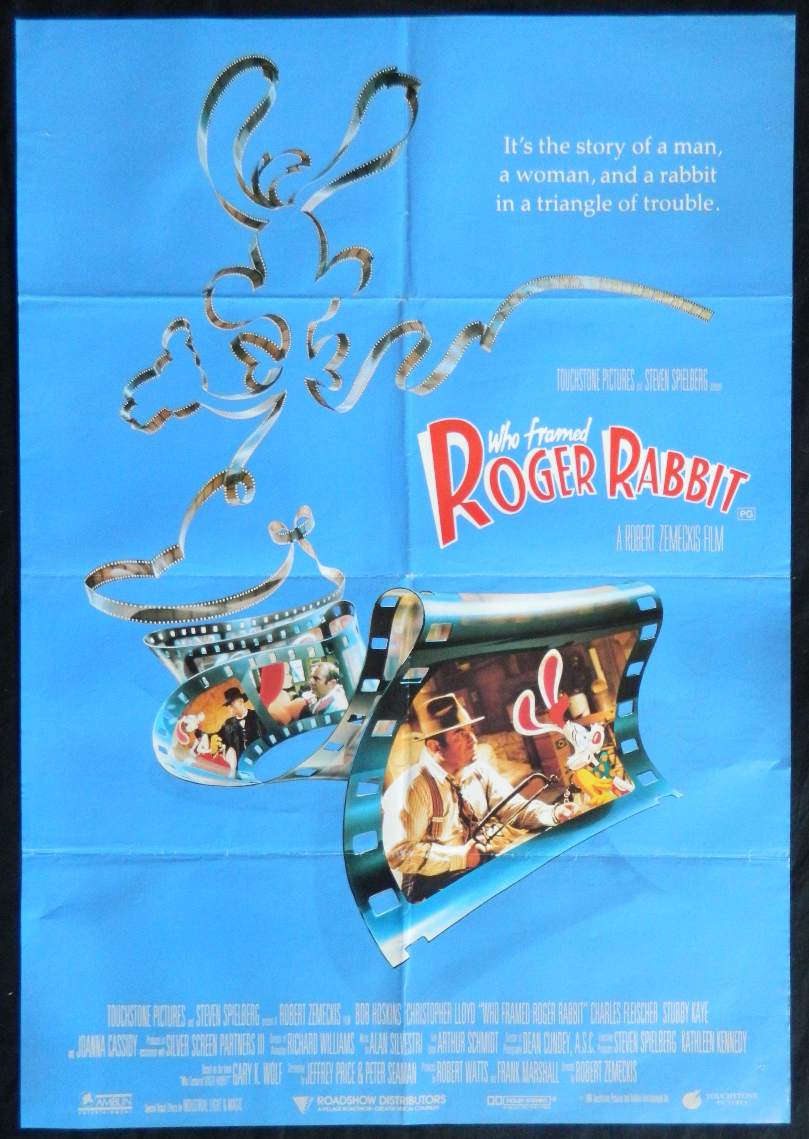 WHO FRAMED ROGER RABBIT  (1988)— Original Australian one sheet movie poster