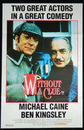 WITHOUT A CLUE (1988)— Original Australian one sheet movie poster