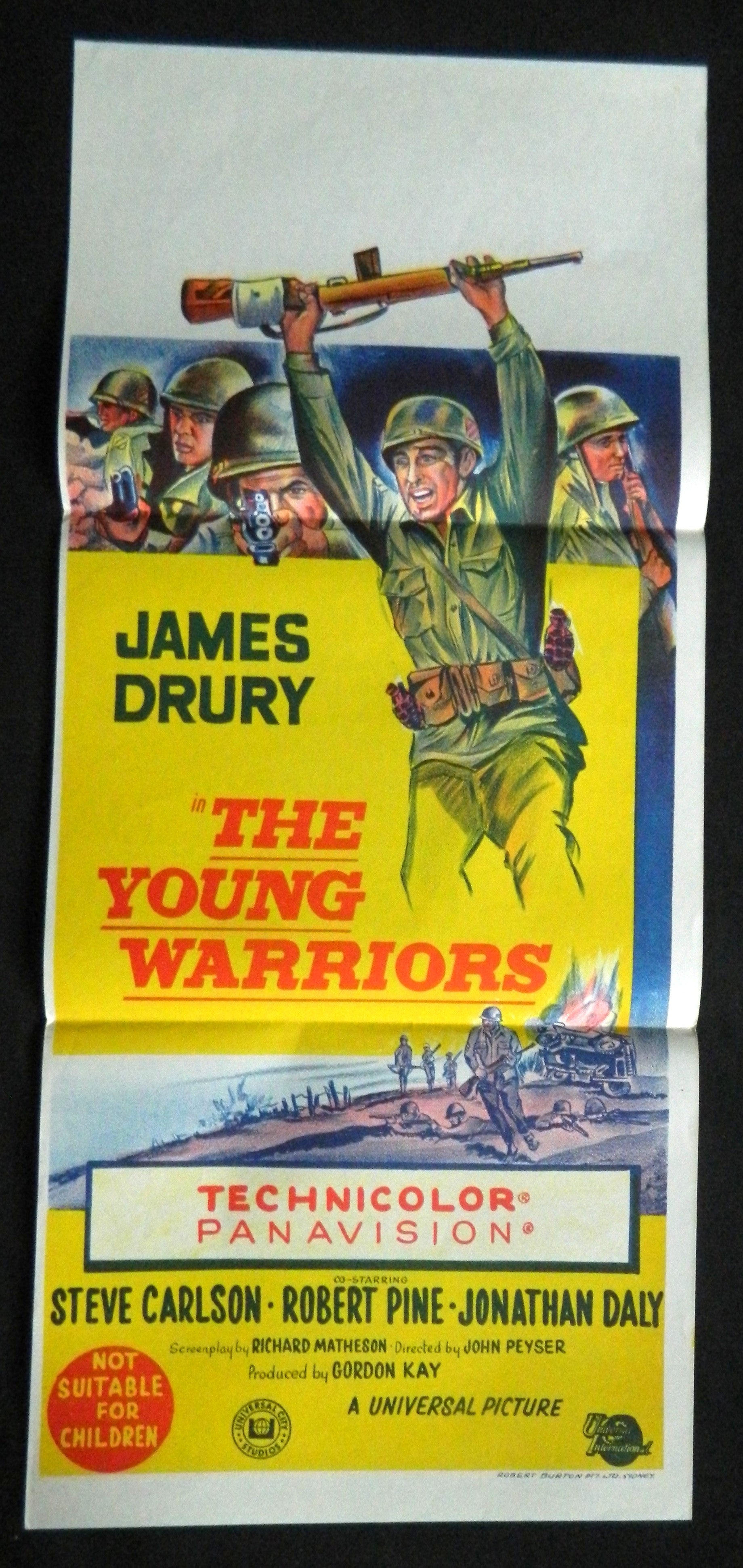 THE YOUNG WARRIORS (1967) — Original Australian daybill movie poster