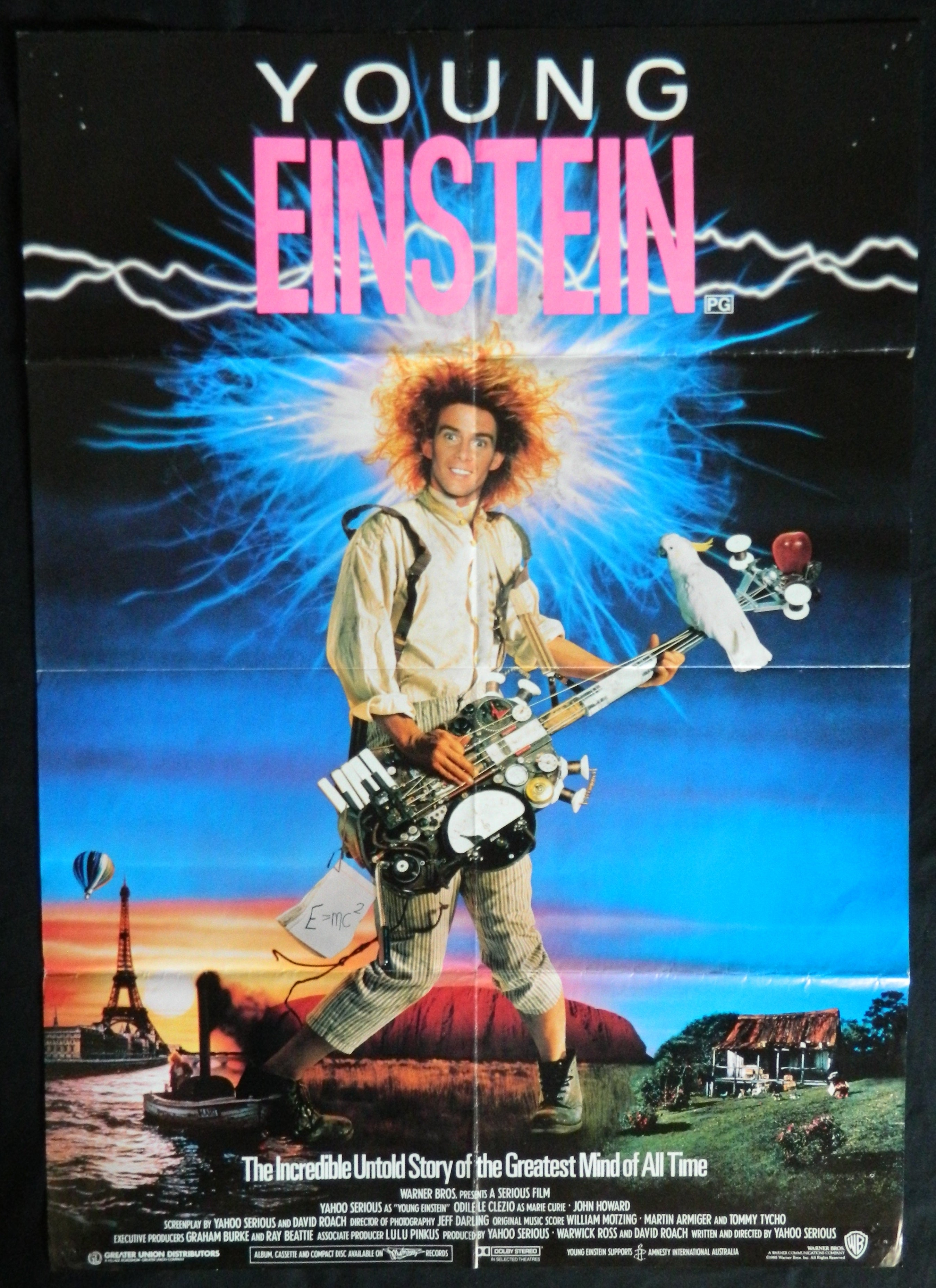 YOUNG EINSTEIN  (1988)— Original Australian one sheet movie poster