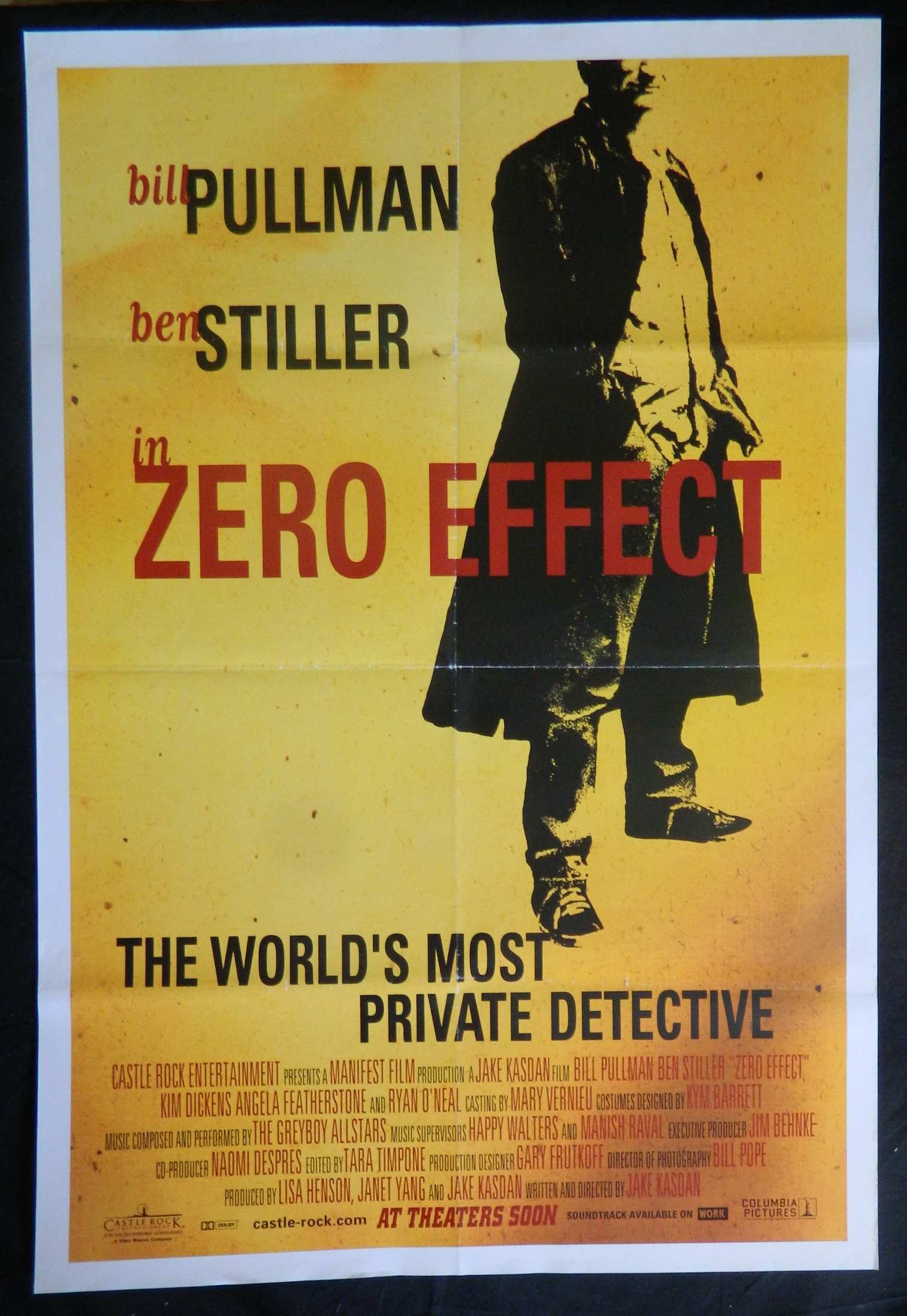 ZERO EFFECT  (1998)— Original Australian one sheet movie poster