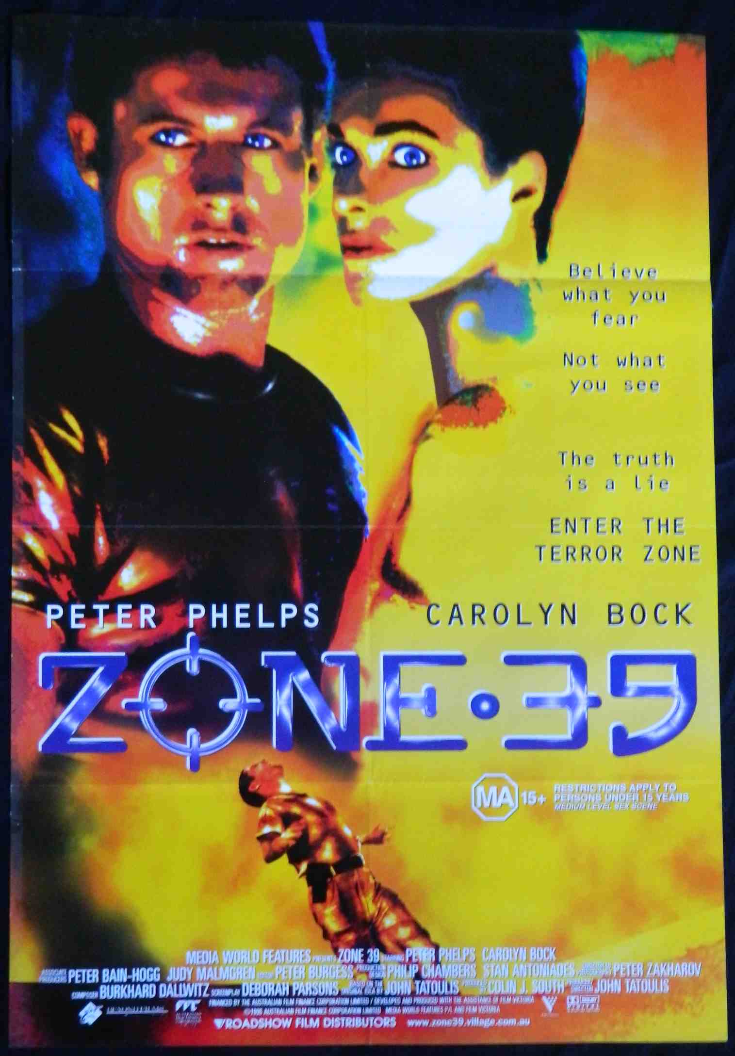 ZONE 39  (1996)— Original Australian one sheet movie poster
