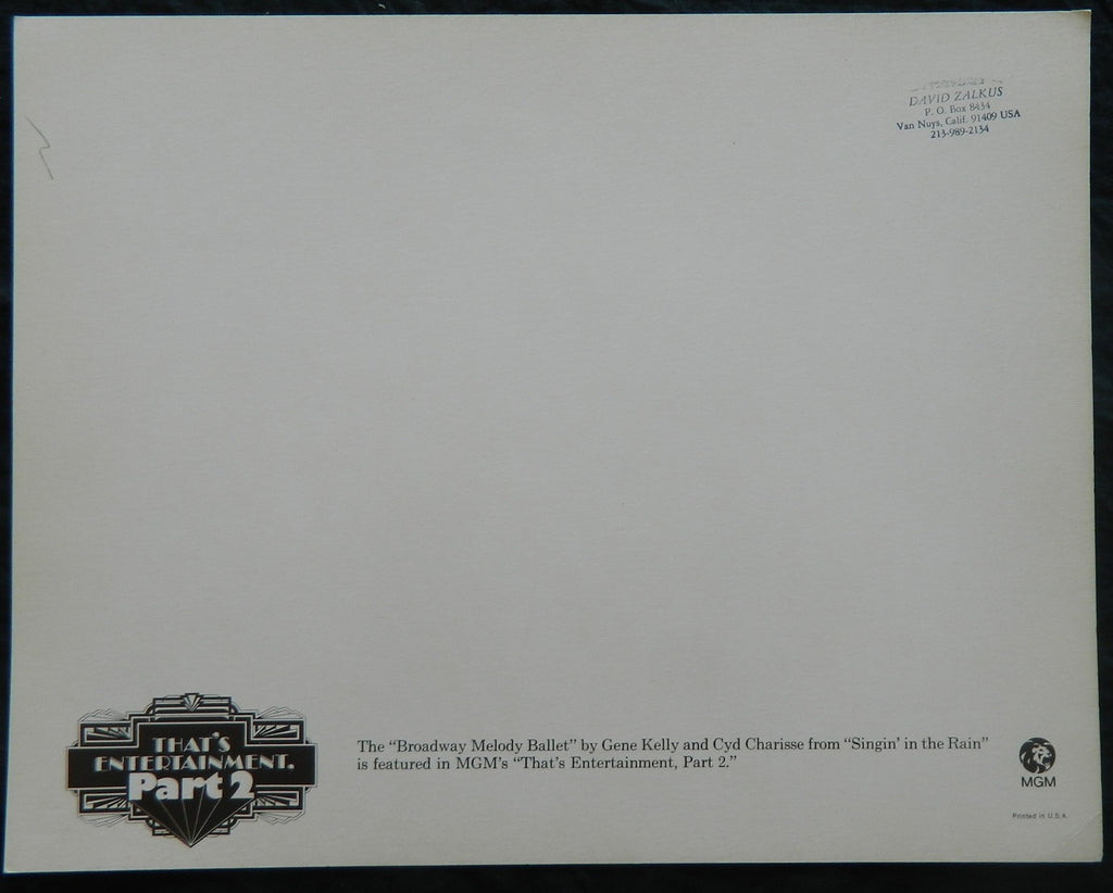 THATS ENTERTAINMENT PART 2 (5)(1976) — Original Australian Lobby Card