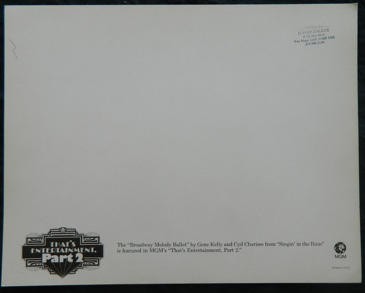 THATS ENTERTAINMENT PART 2 (5)(1976) — Original Australian Lobby Card