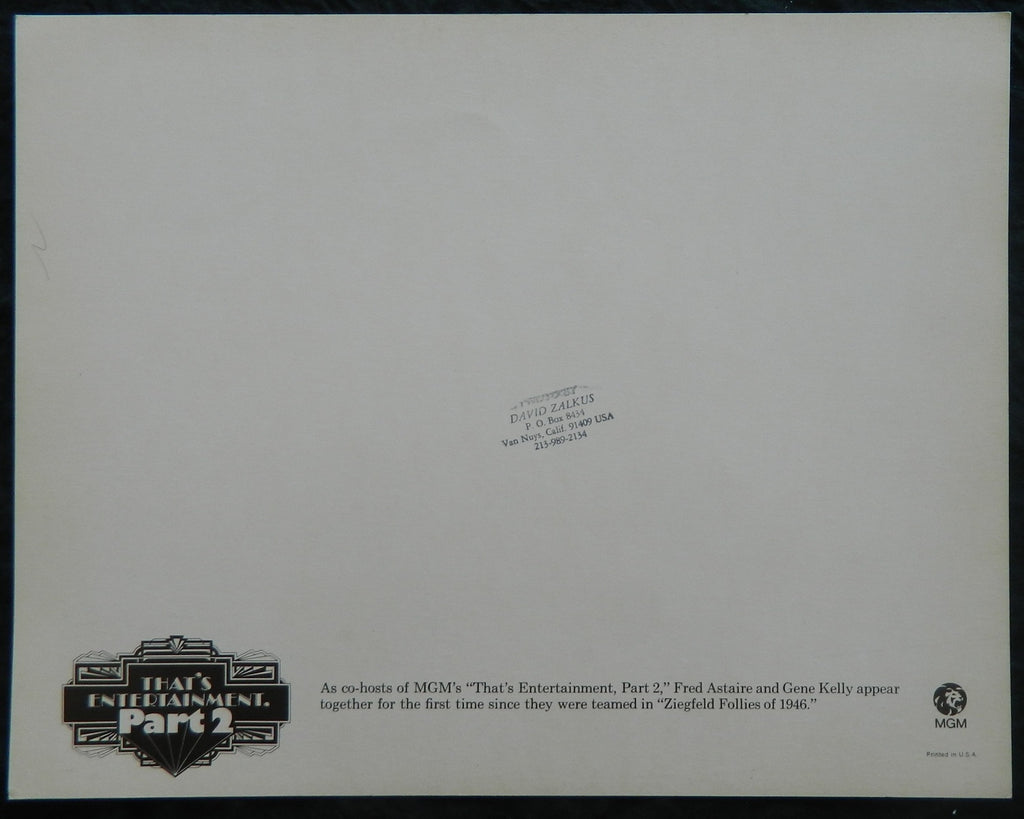 THATS ENTERTAINMENT PART 2 (8)(1976) — Original Australian Lobby Card