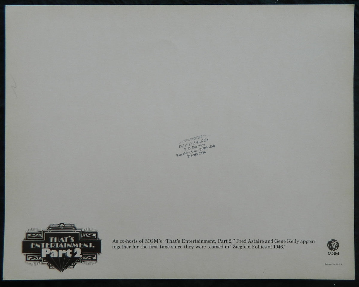 THATS ENTERTAINMENT PART 2 (8)(1976) — Original Australian Lobby Card