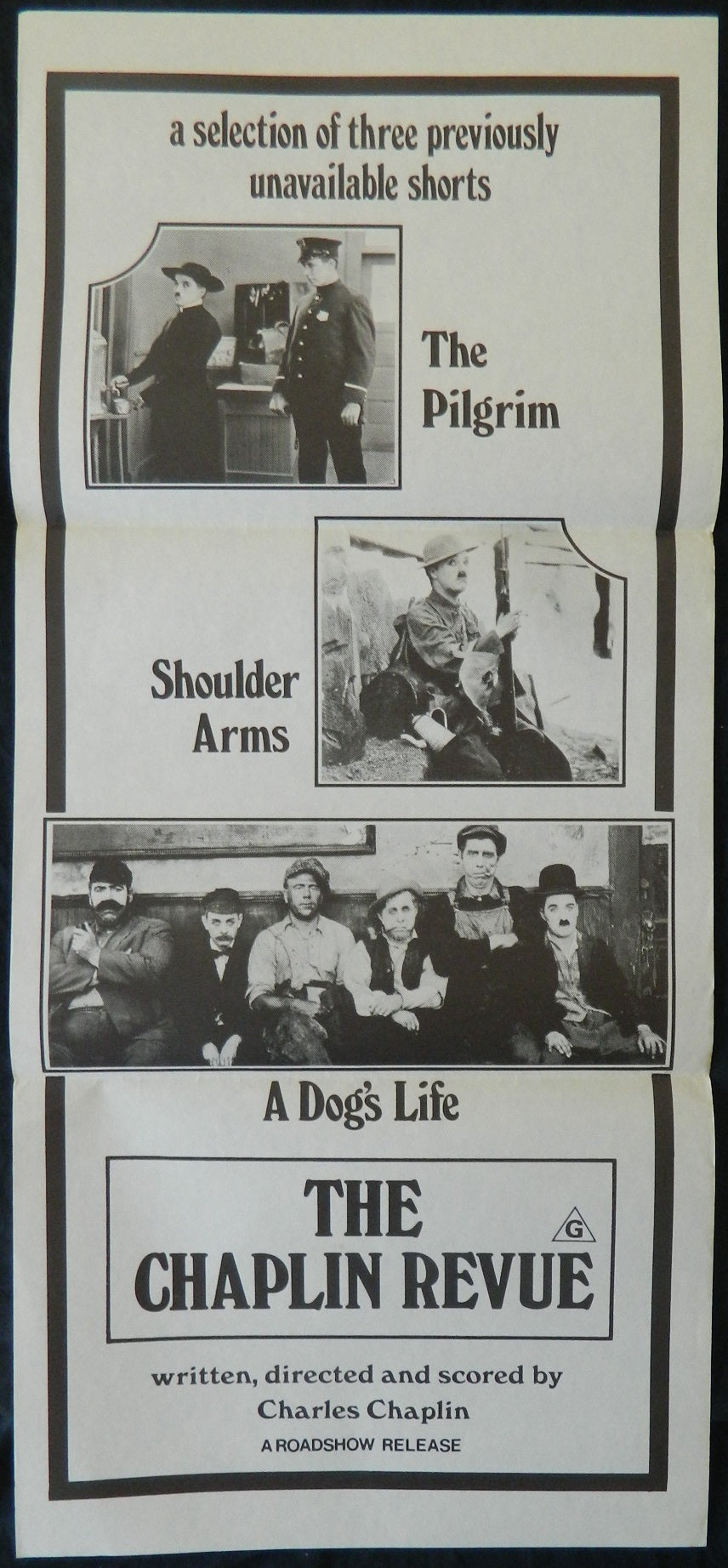 THE CHAPLIN REVUE (1973) — Original Australian daybill movie poster