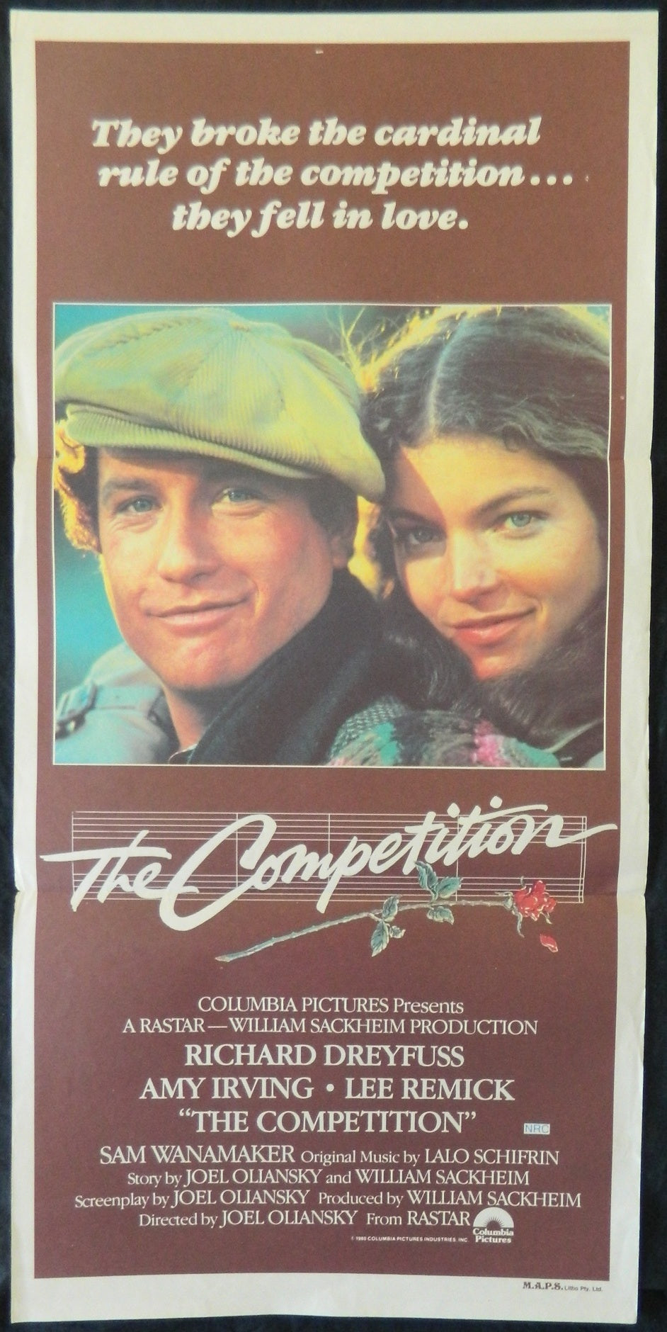 THE COMPETITION  (1980) — Original Australian daybill movie poster