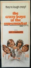 CRAZY BOYS AT THE SUPERMARKET (1974)— Original Australian daybill movie poster.
