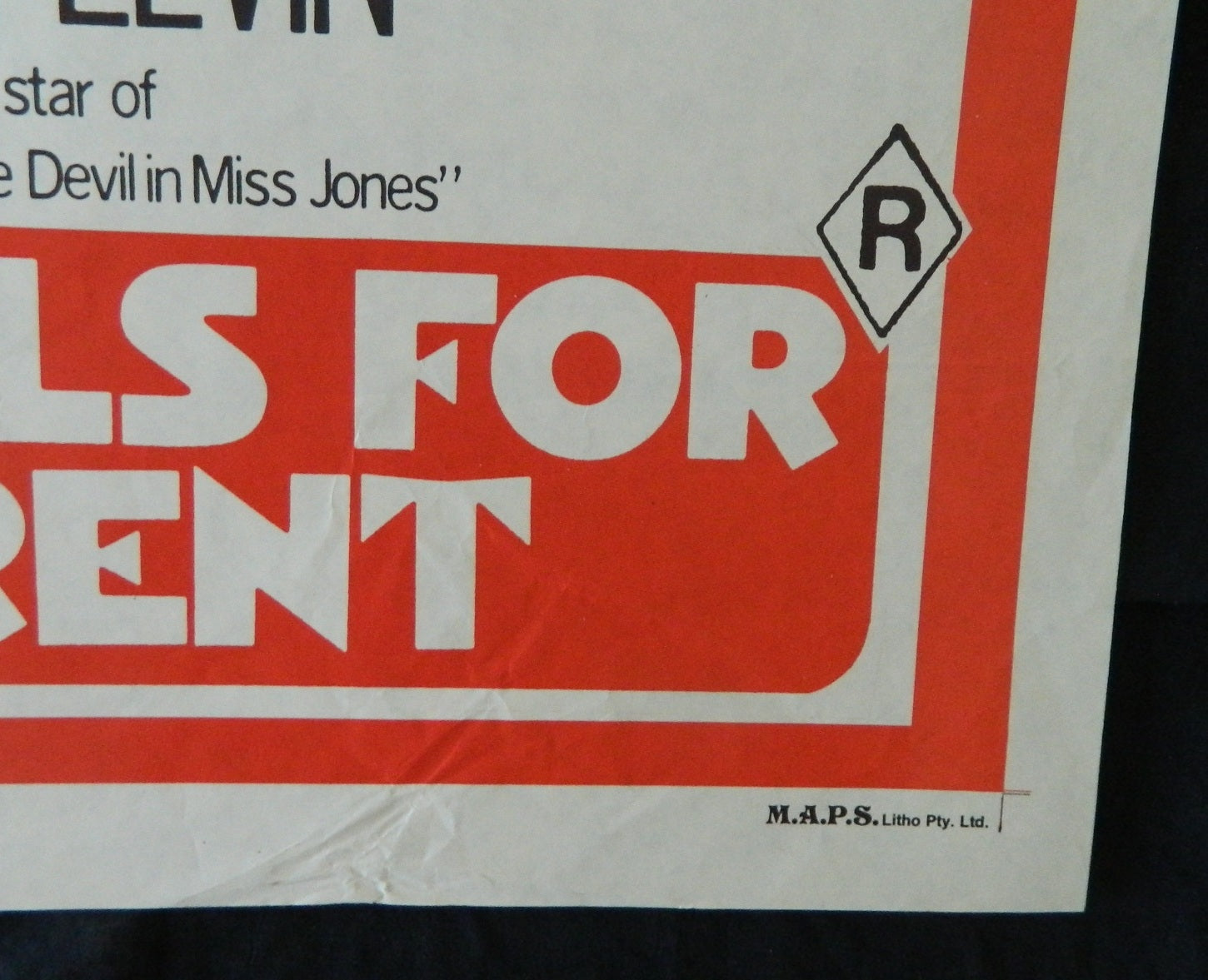 GIRLS FOR RENT (1974)— Original Australian daybill movie poster.