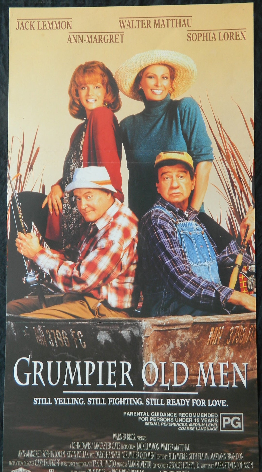 GRUMPIER OLD MEN (1995) — Original Australian daybill movie poster