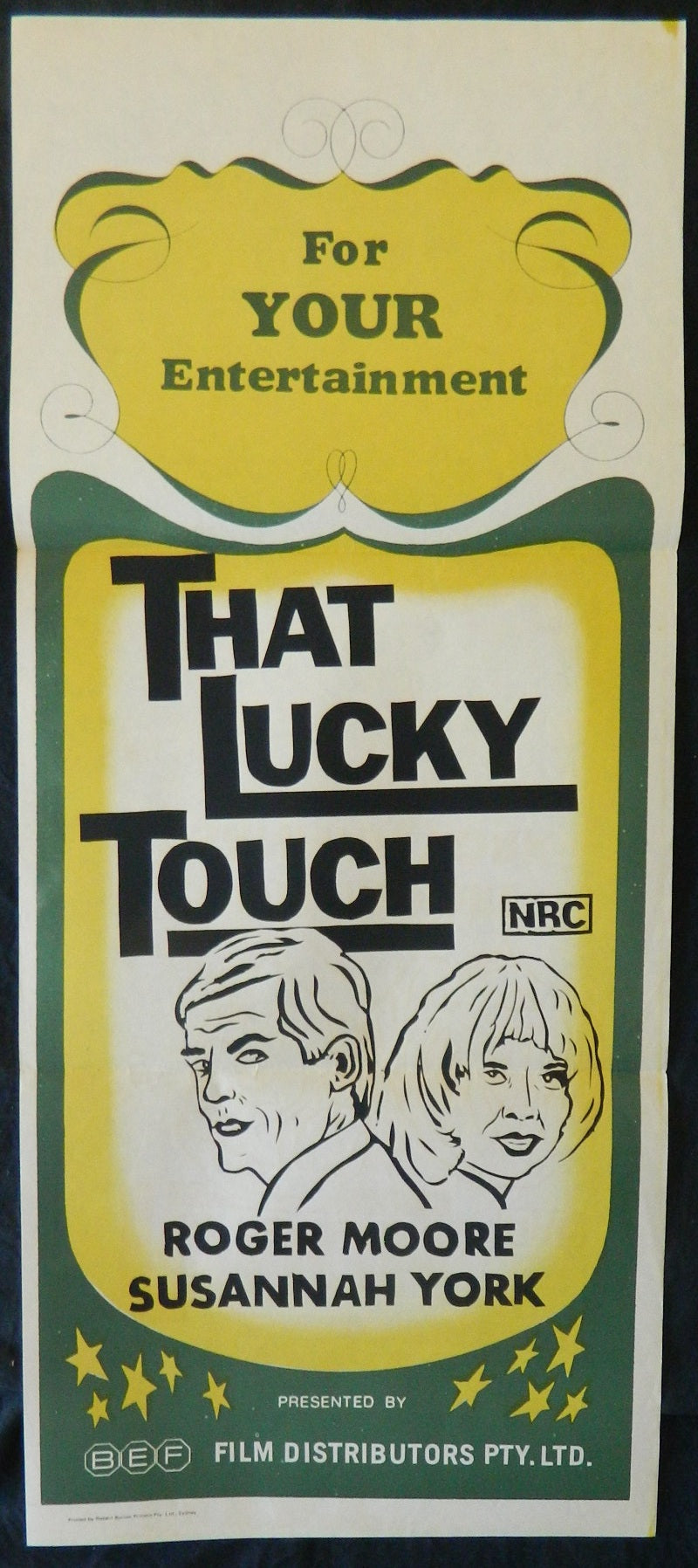 THAT LUCKY TOUCH (1975) — Original Australian daybill movie poster