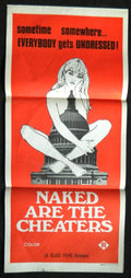 NAKED ARE THE CHEATERS (1974) — Original Australian daybill movie poster