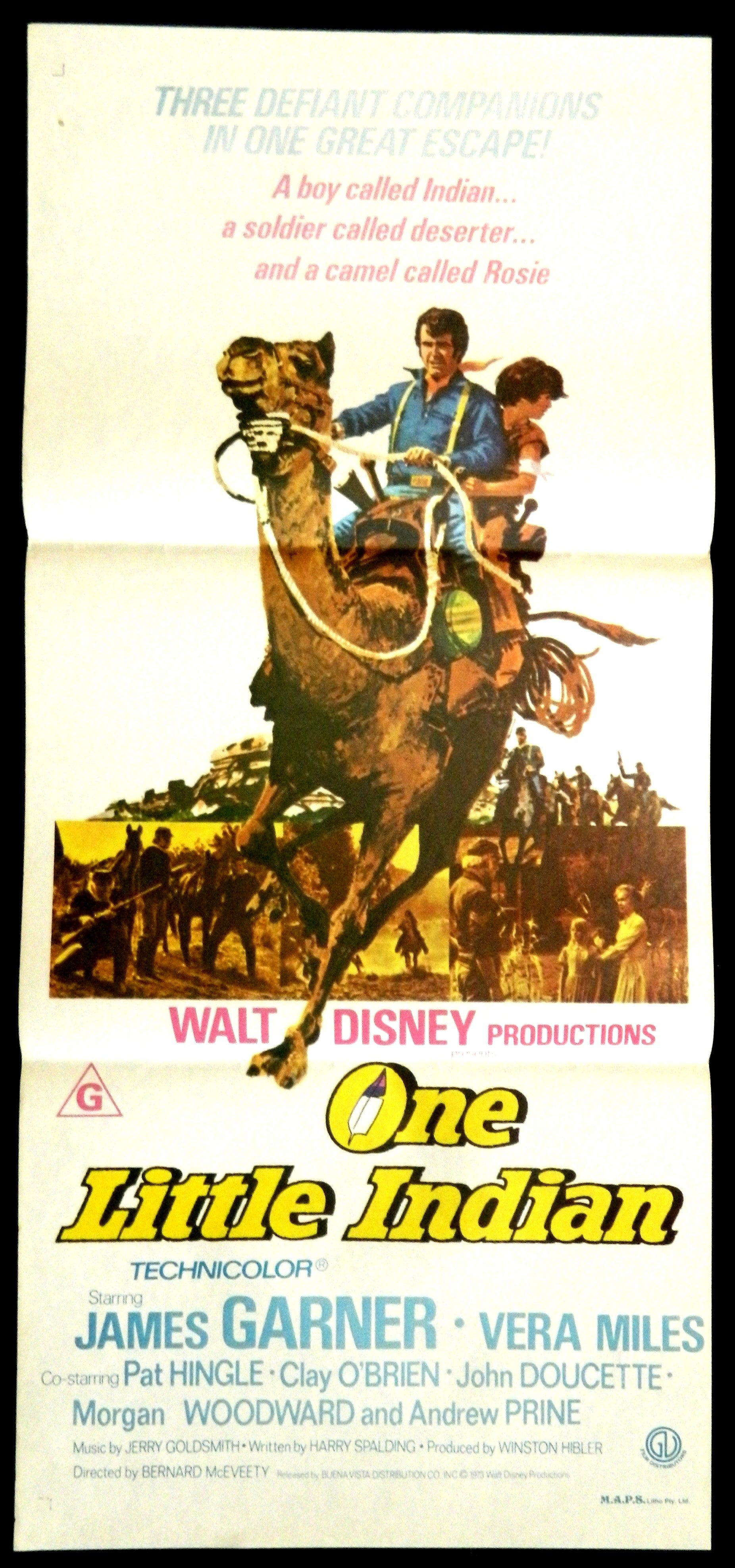 ON LITTLE INDIAN  (1973) — Original Australian daybill movie poster