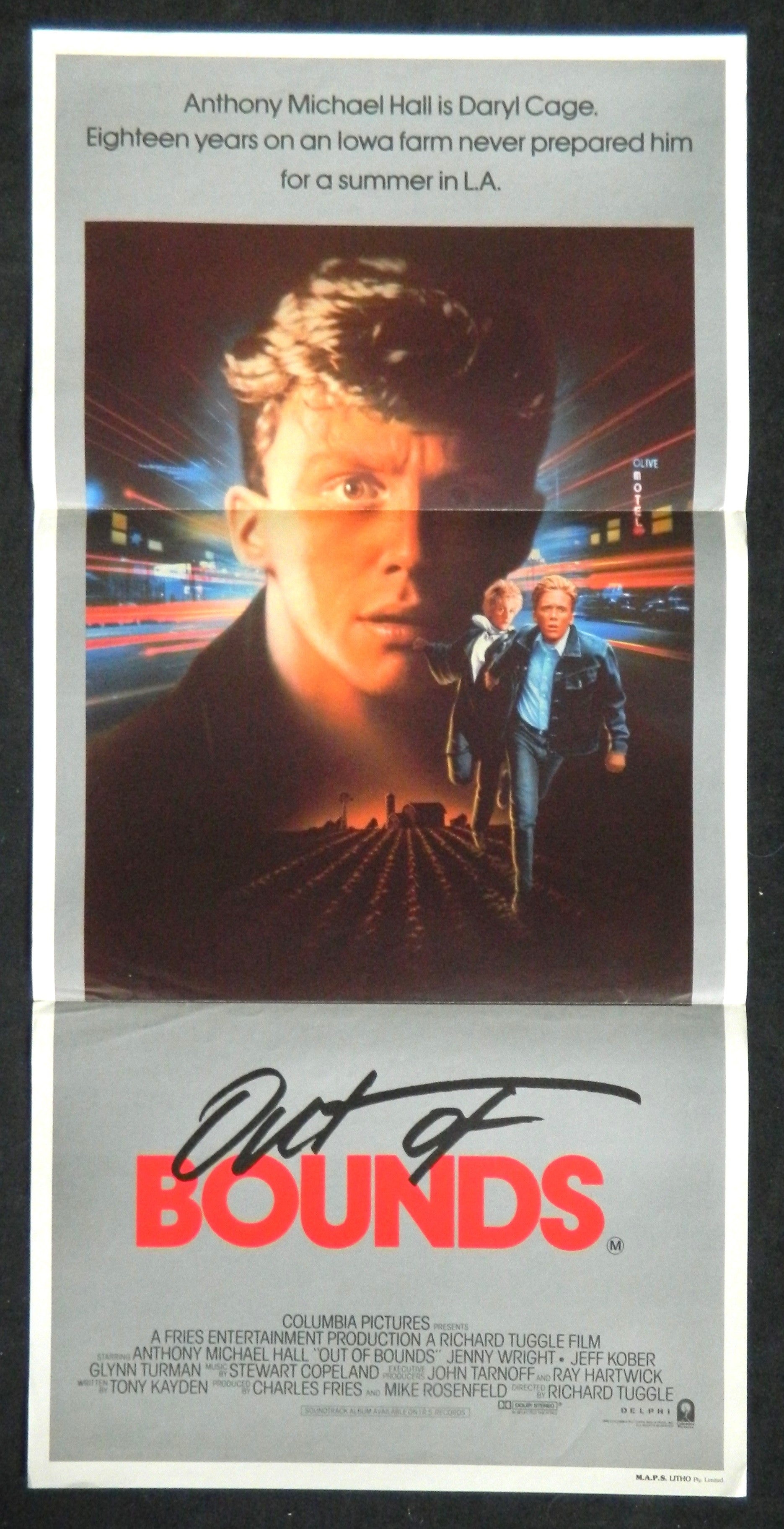 OUT OF BOUNDS (1986) — Original Australian daybill movie poster