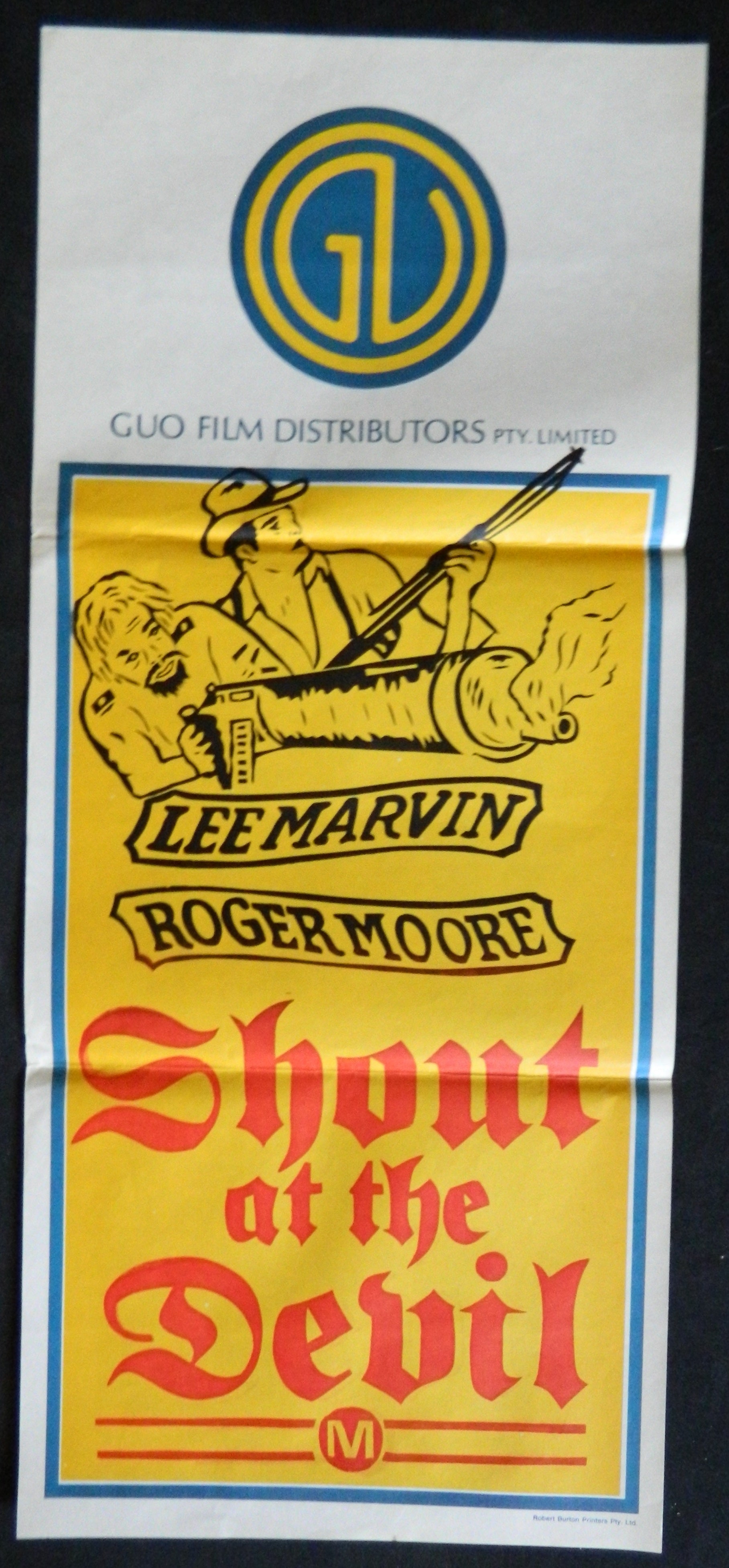 SHOUT AT THE DEVIL (1976) — Original Australian daybill movie poster