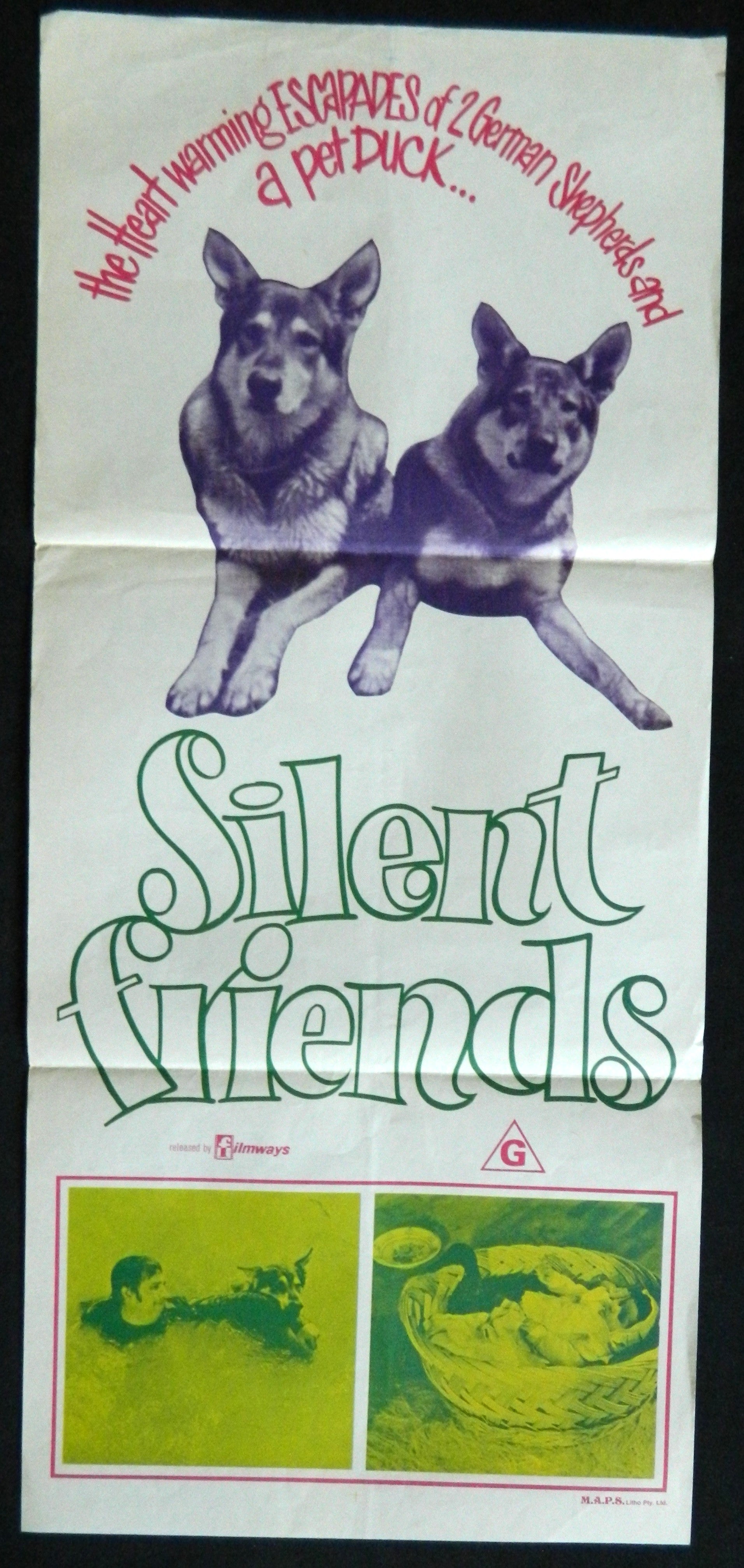 SILENT FRIENDS (1969) — Original Australian daybill movie poster